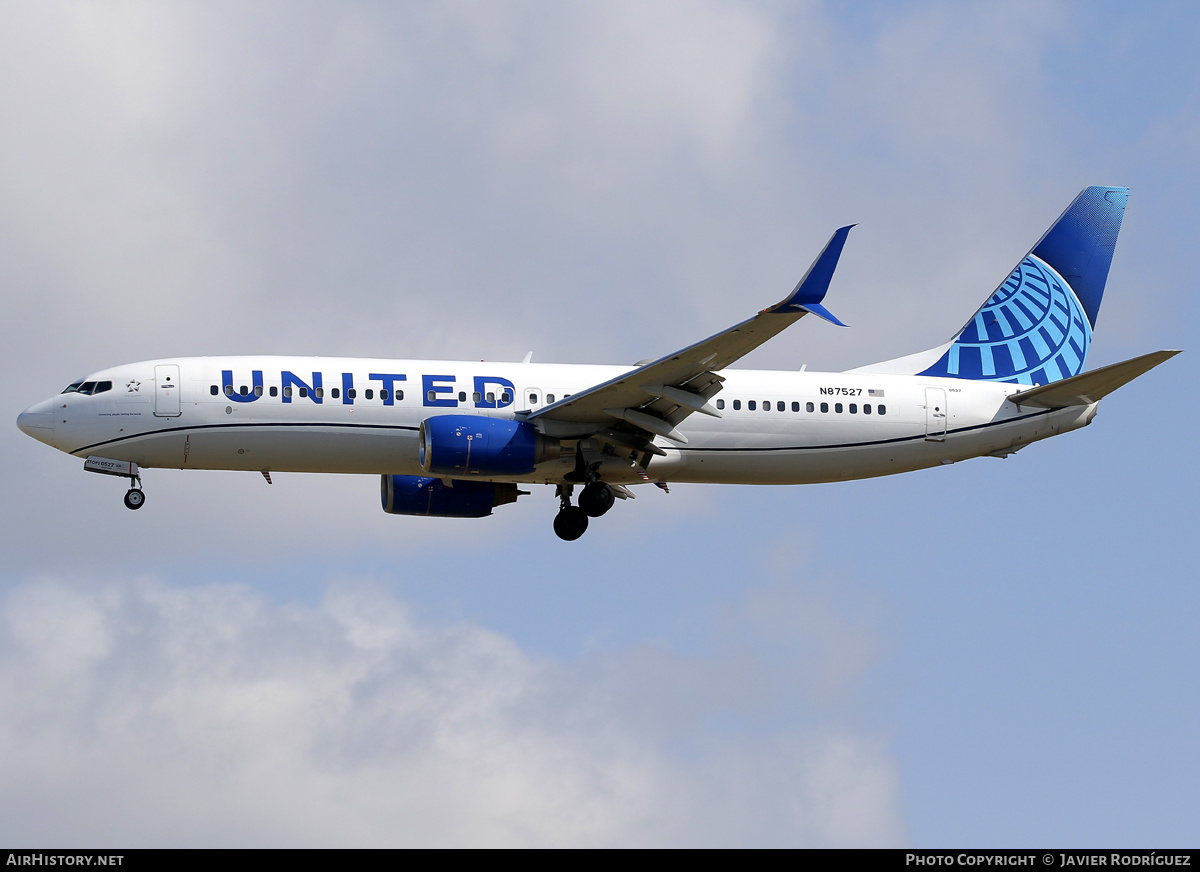 Aircraft Photo of N87527 | Boeing 737-824 | United Airlines | AirHistory.net #759955