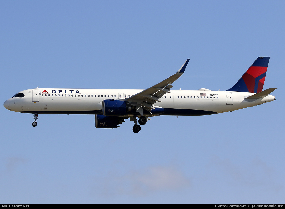 Aircraft Photo of N507DZ | Airbus A321-271NX | Delta Air Lines | AirHistory.net #759962