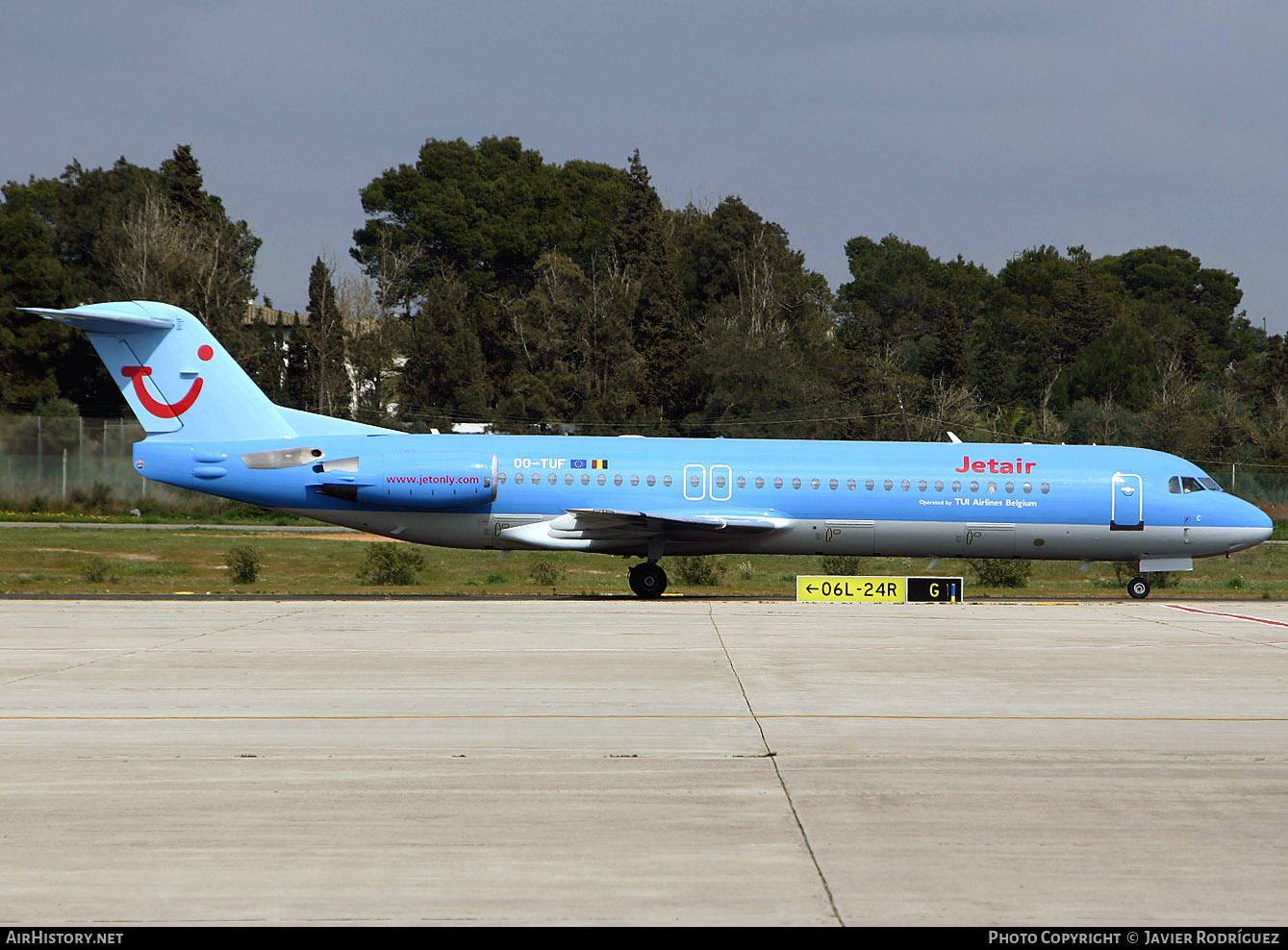 Aircraft Photo of OO-TUF | Fokker 100 (F28-0100) | Jetair | AirHistory.net #759969