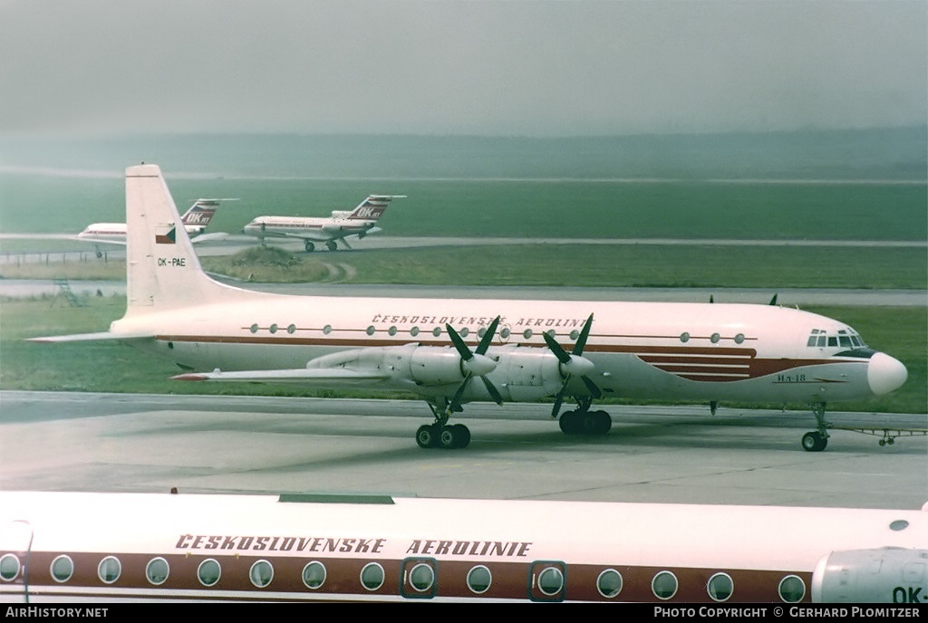 Aircraft Photo of OK-PAE | Ilyushin Il-18V | ČSA - Československé Aerolinie - Czechoslovak Airlines | AirHistory.net #760043