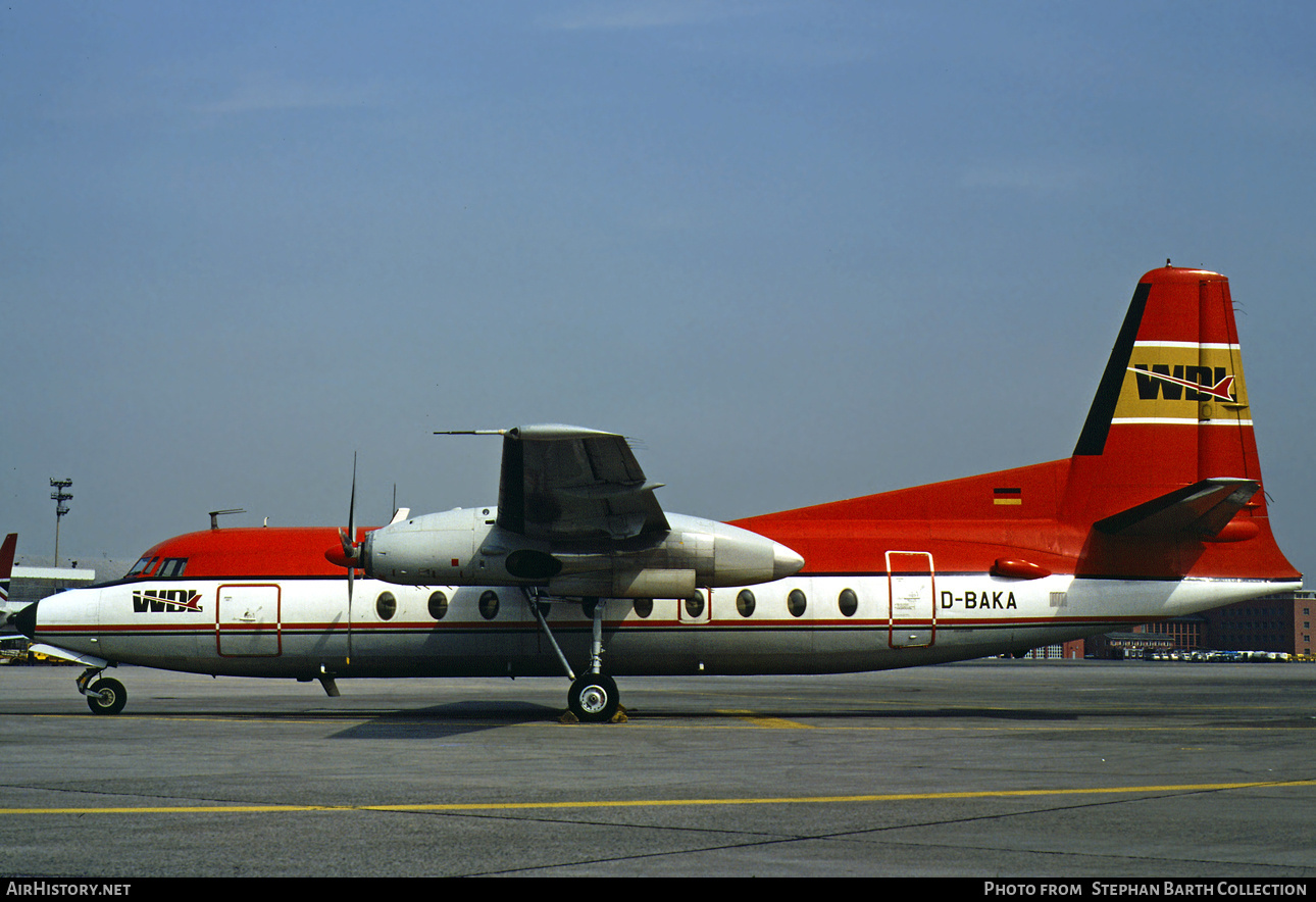 Aircraft Photo of D-BAKA | Fokker F27-100 Friendship | WDL Aviation | AirHistory.net #760048