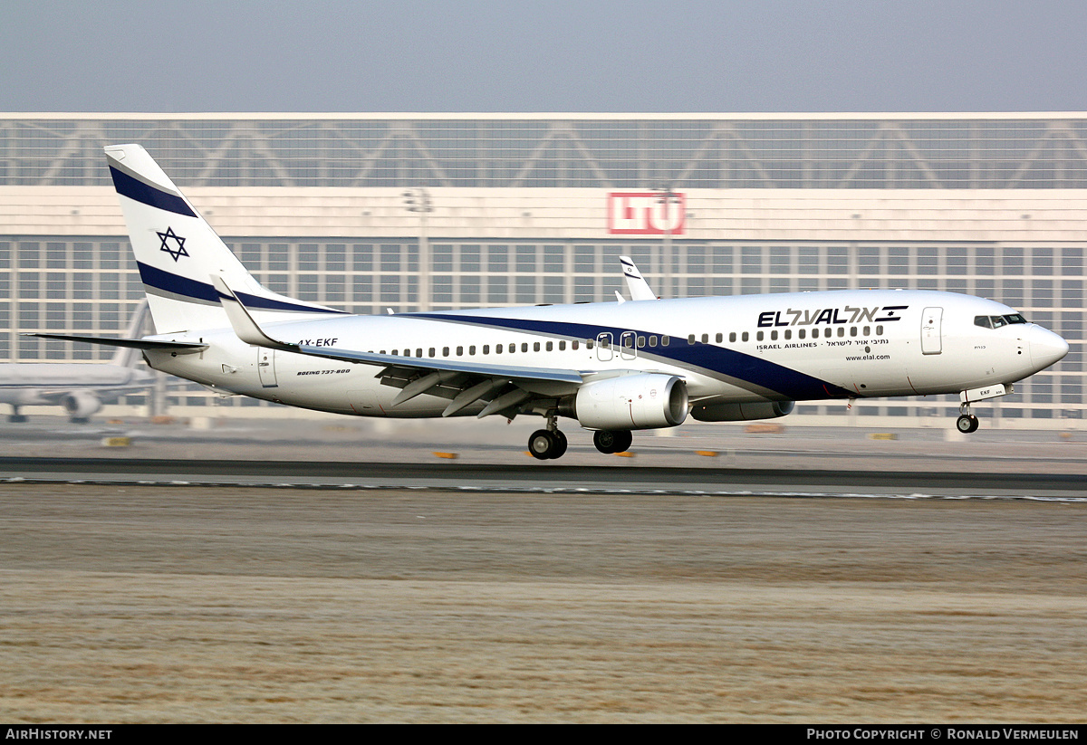 Aircraft Photo of 4X-EKF | Boeing 737-8HX | El Al Israel Airlines | AirHistory.net #760188