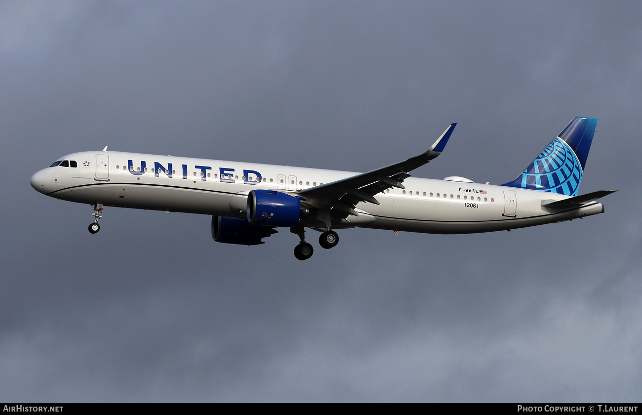 Aircraft Photo of F-WWSL | Airbus A321-271NX | United Airlines | AirHistory.net #760207