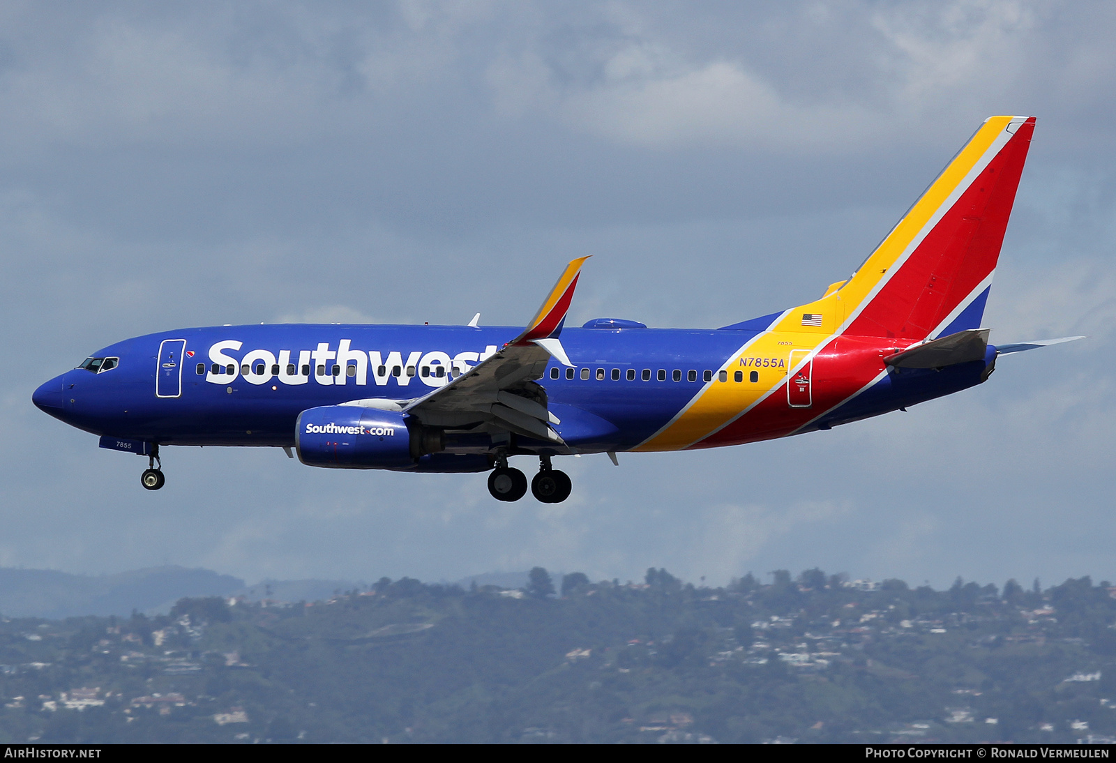 Aircraft Photo of N7855A | Boeing 737-79P | Southwest Airlines | AirHistory.net #760211