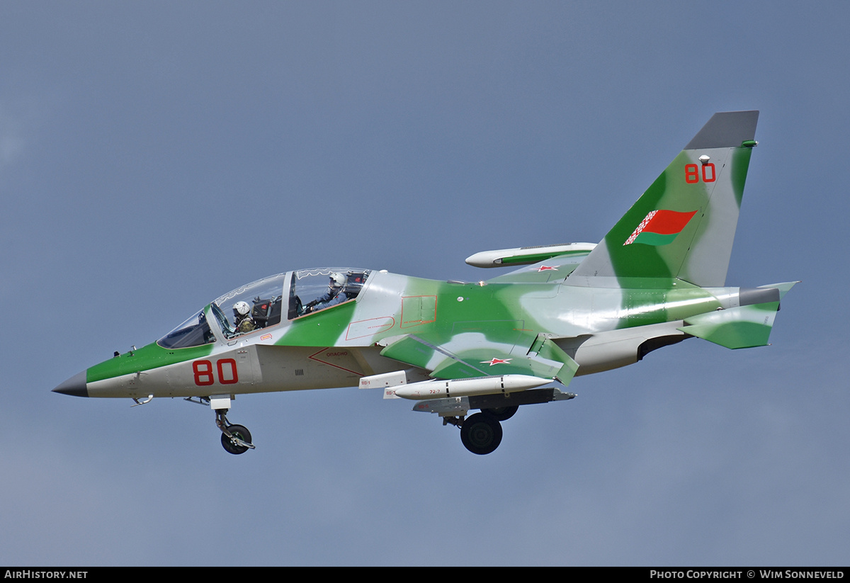 Aircraft Photo of 80 red | Yakovlev Yak-130 | Belarus - Air Force | AirHistory.net #760234