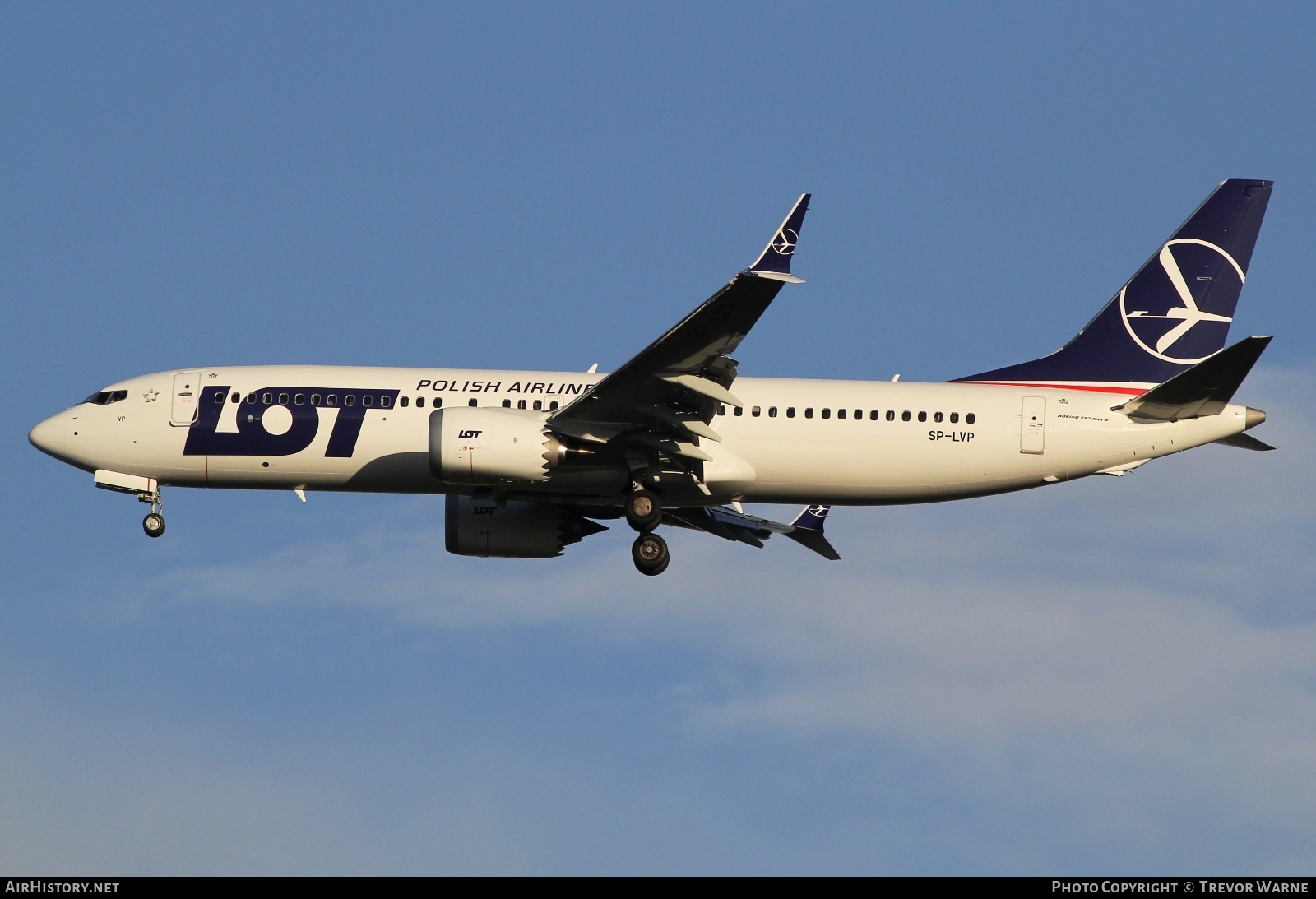 Aircraft Photo of SP-LVP | Boeing 737-8 Max 8 | LOT Polish Airlines - Polskie Linie Lotnicze | AirHistory.net #760246
