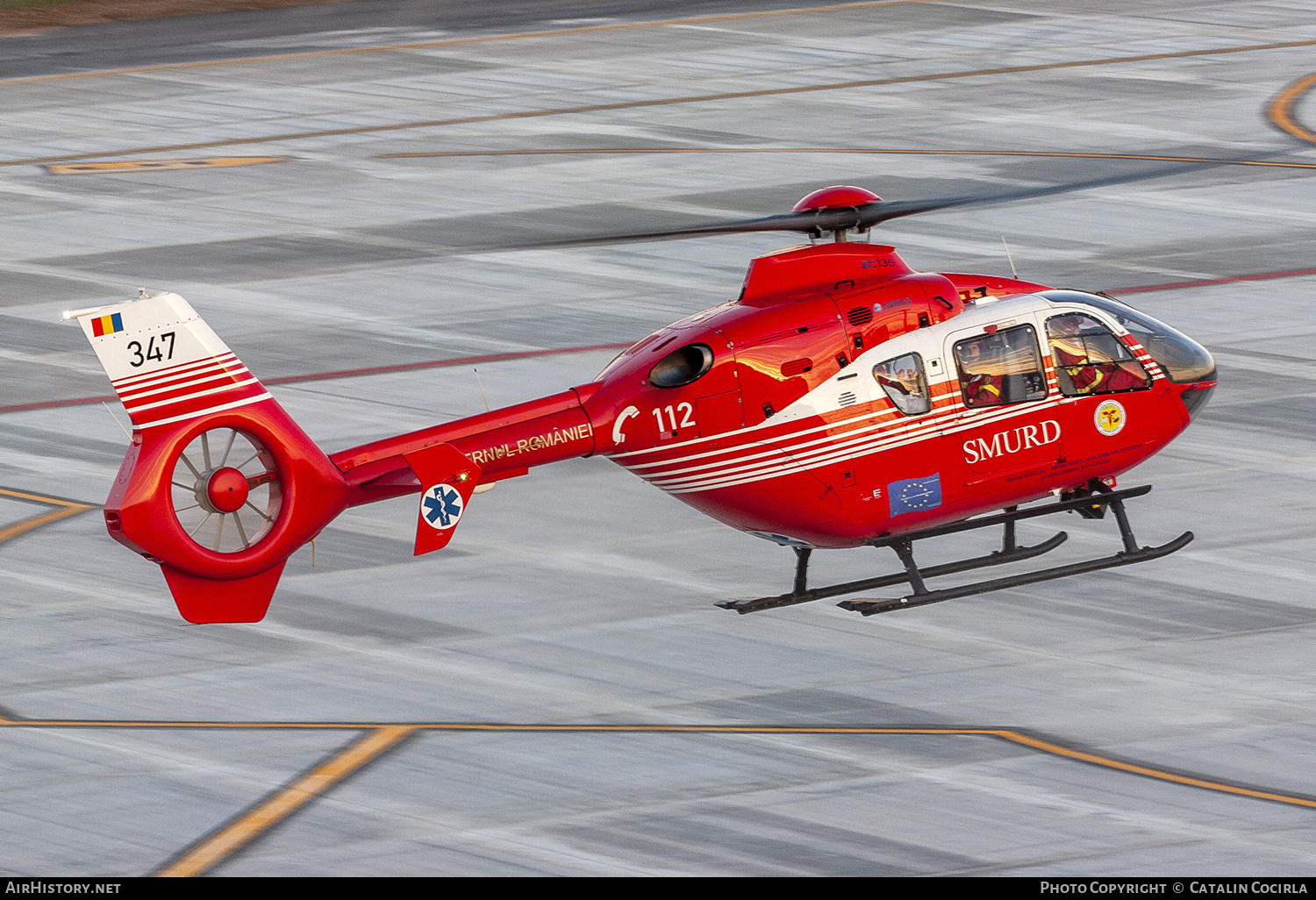 Aircraft Photo of 347 | Eurocopter EC-135T-2+ | Romania - SMURD | AirHistory.net #760330