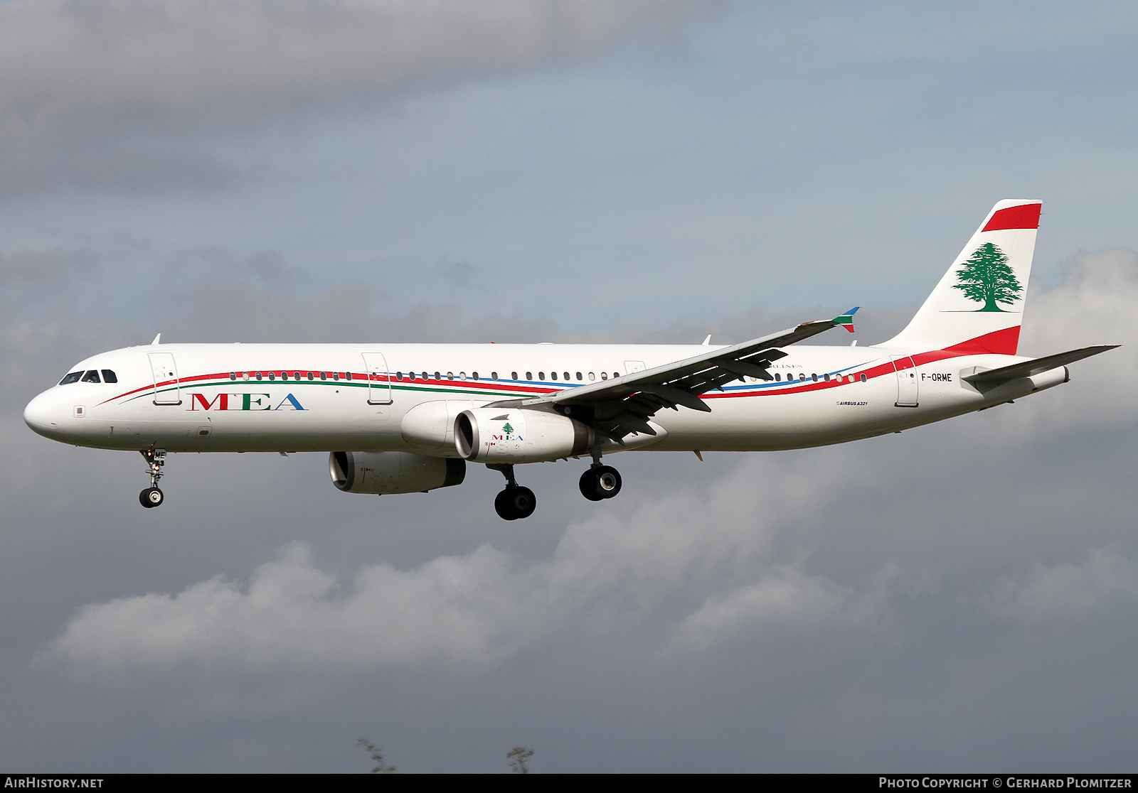 Aircraft Photo of F-ORME | Airbus A321-231 | MEA - Middle East Airlines | AirHistory.net #760348