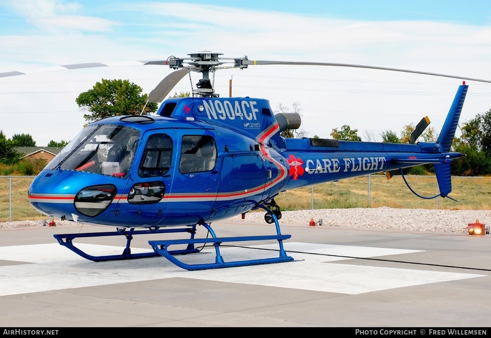 Aircraft Photo of N904CF | Aerospatiale AS-350B-3 Ecureuil | Care Flight | AirHistory.net #760422