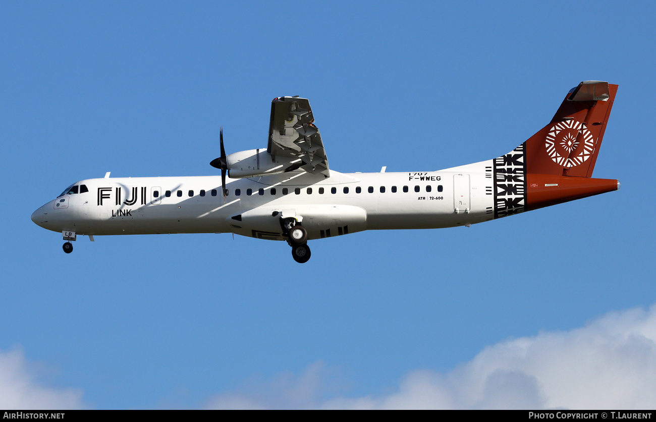 Aircraft Photo of F-WWEG | ATR ATR-72-600 (ATR-72-212A) | Fiji Link | AirHistory.net #760445
