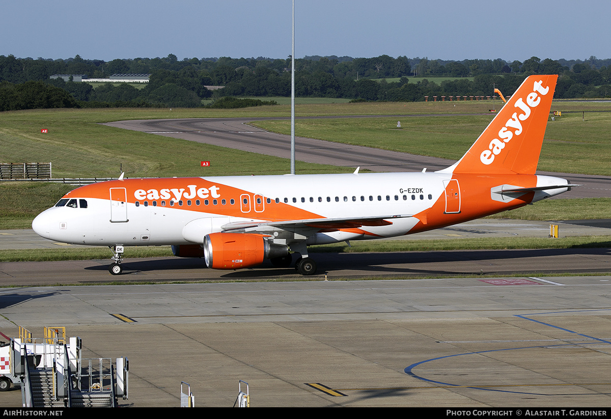 Aircraft Photo of G-EZDK | Airbus A319-111 | EasyJet | AirHistory.net #760454