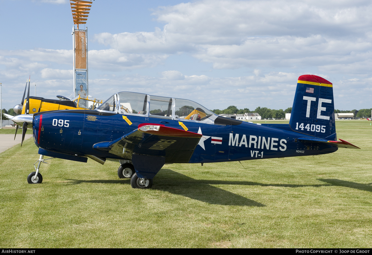 Aircraft Photo of N245Z / 144095 | Beech T-34B Mentor | USA - Marines | AirHistory.net #760489