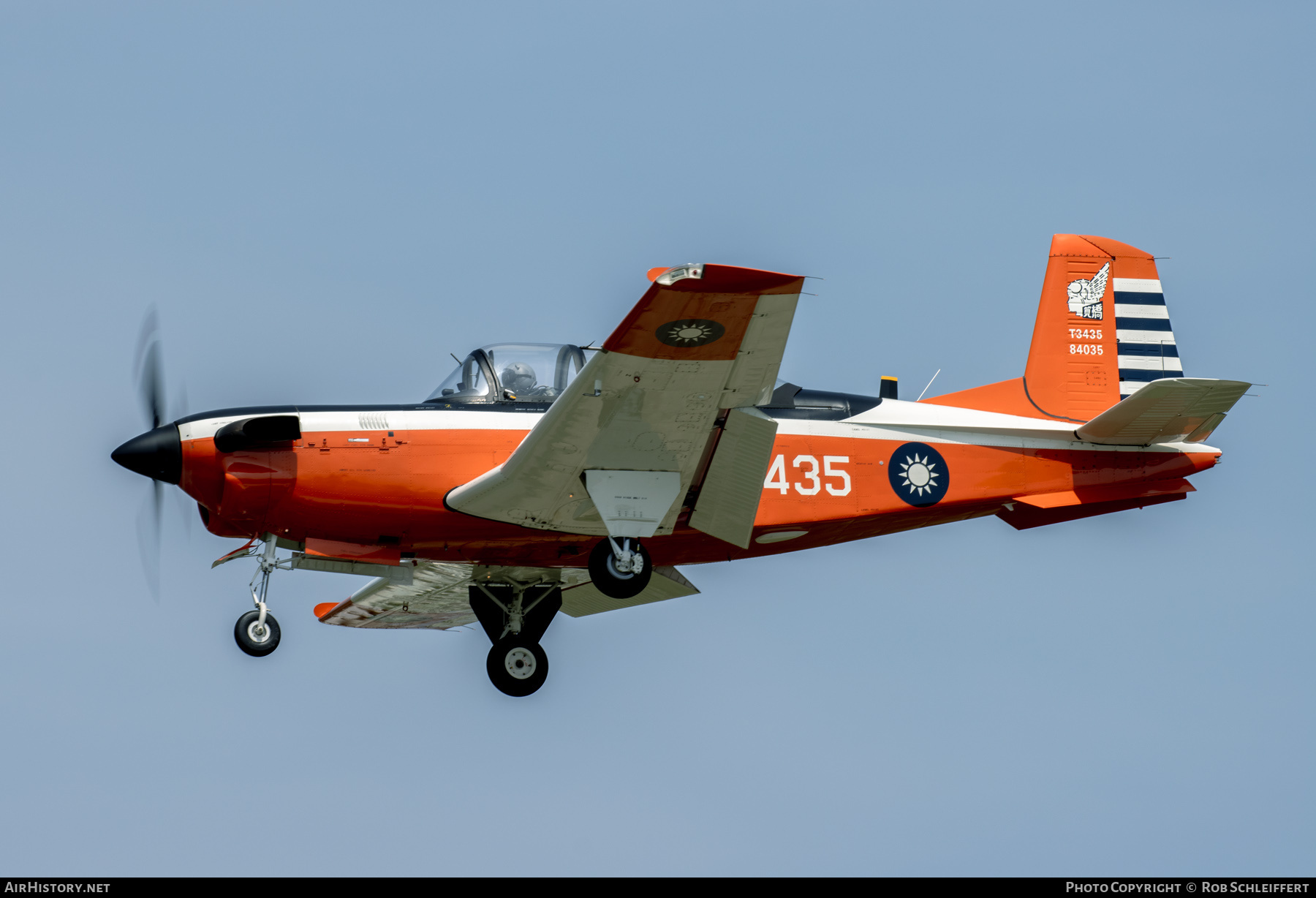 Aircraft Photo of T3435 / 84035 | Beech T-34C-1 Turbo Mentor | Taiwan - Air Force | AirHistory.net #760556
