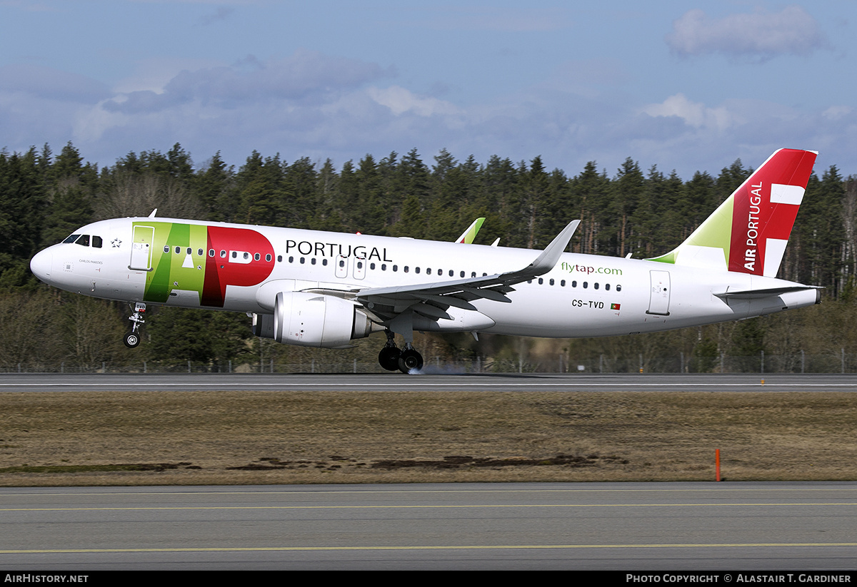 Aircraft Photo of CS-TVD | Airbus A320-251N | TAP Air Portugal | AirHistory.net #760570