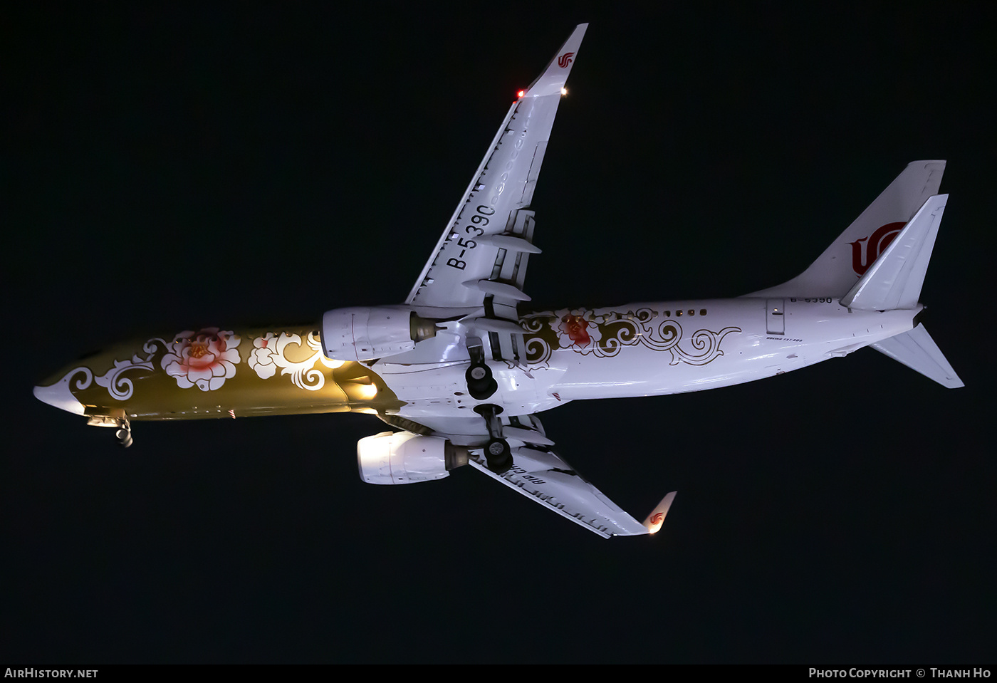 Aircraft Photo of B-5390 | Boeing 737-89L | Air China | AirHistory.net #760648