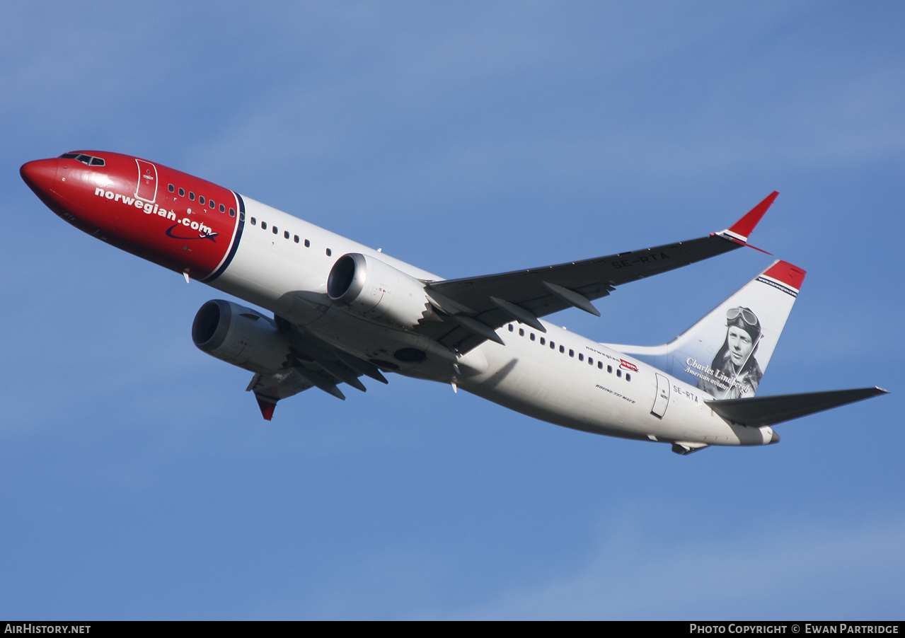 Aircraft Photo of SE-RTA | Boeing 737-8 Max 8 | Norwegian | AirHistory.net #760662