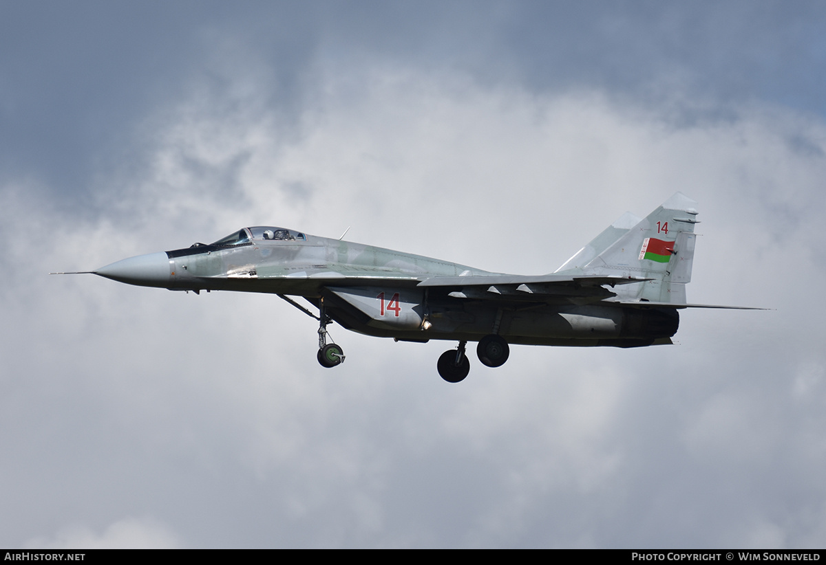 Aircraft Photo of 14 red | Mikoyan-Gurevich MiG-29 (9-13) | Belarus - Air Force | AirHistory.net #760672