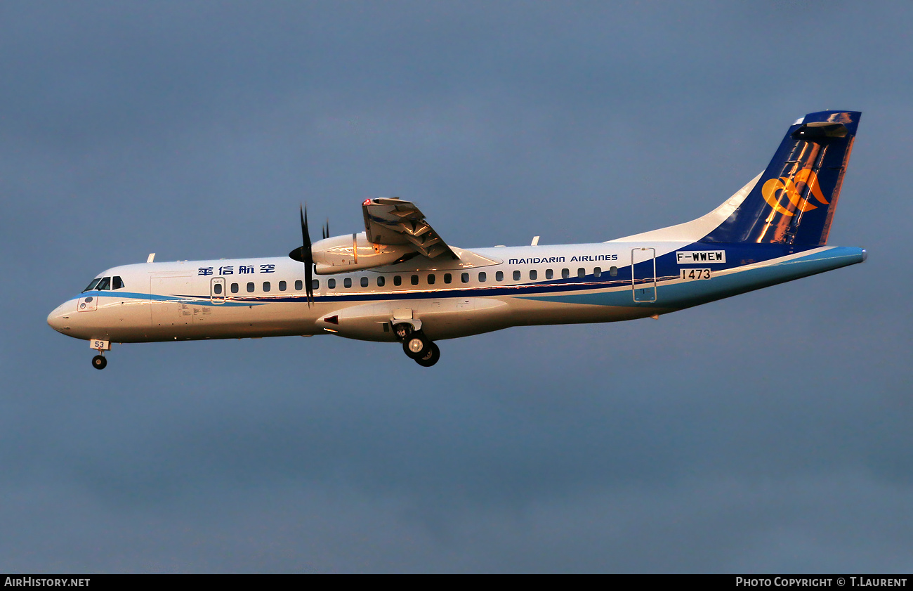 Aircraft Photo of F-WWEW | ATR ATR-72-600 (ATR-72-212A) | Mandarin Airlines | AirHistory.net #760681