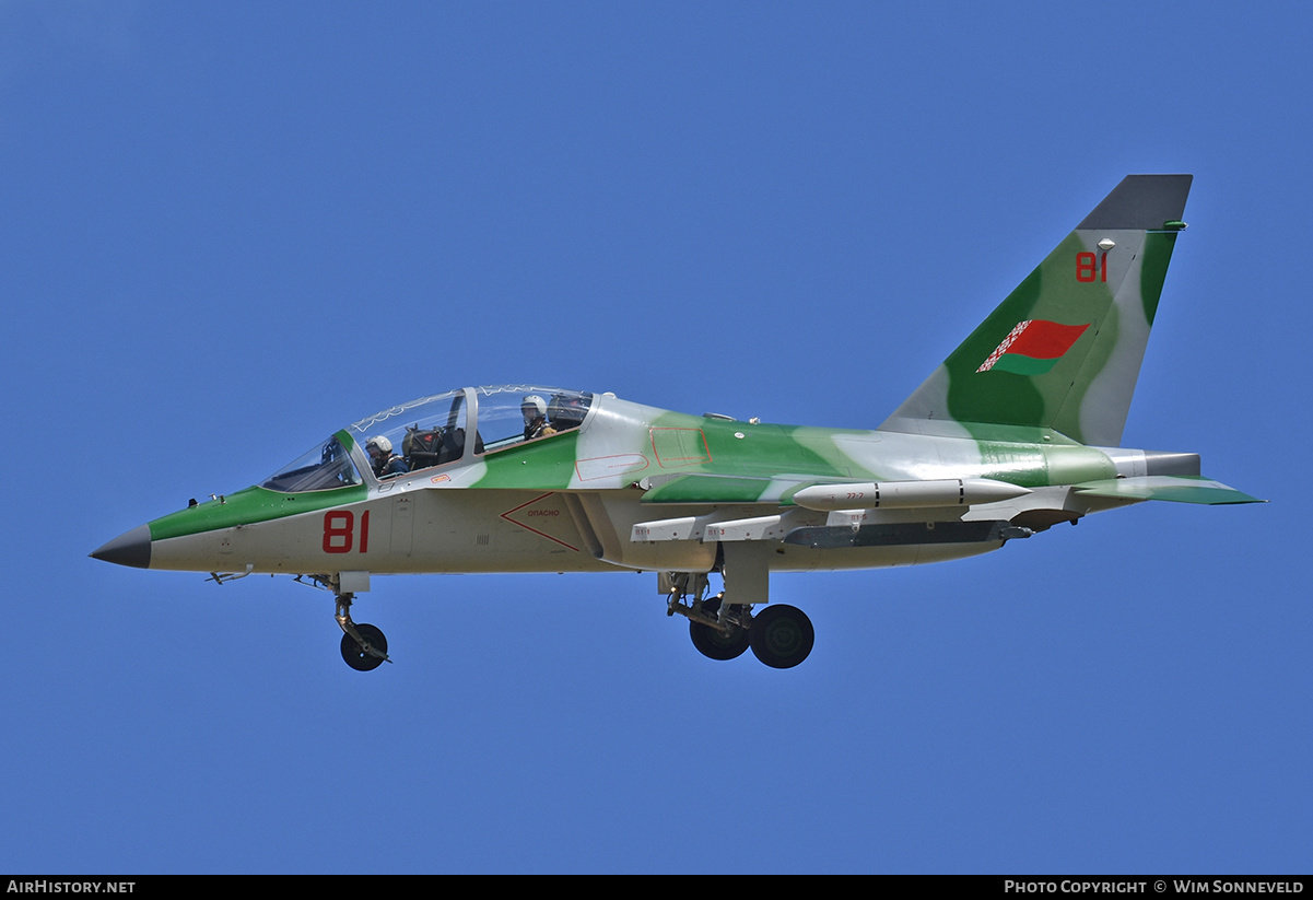 Aircraft Photo of 81 red | Yakovlev Yak-130 | Belarus - Air Force | AirHistory.net #760690