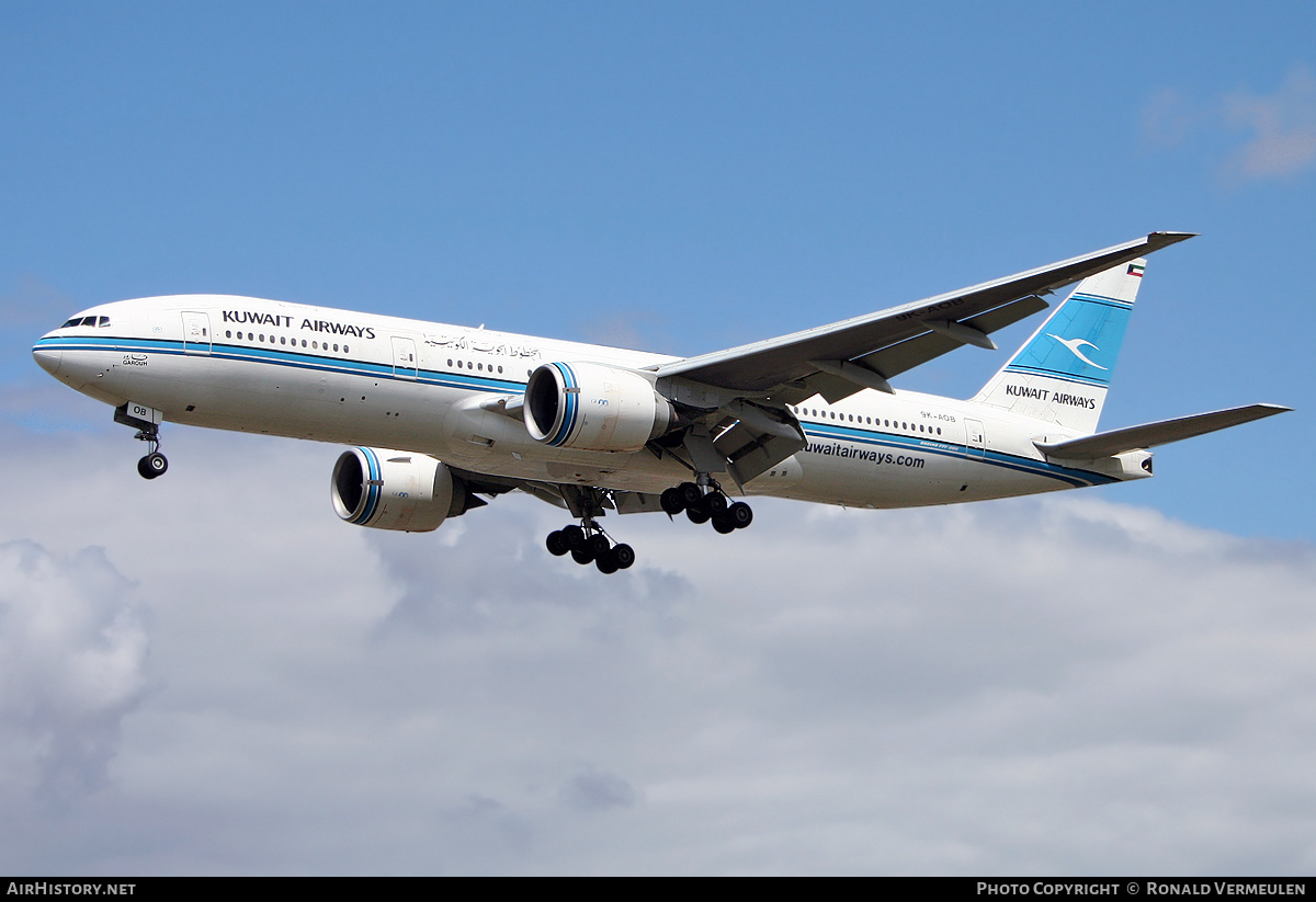 Aircraft Photo of 9K-AOB | Boeing 777-269/ER | Kuwait Airways | AirHistory.net #760758