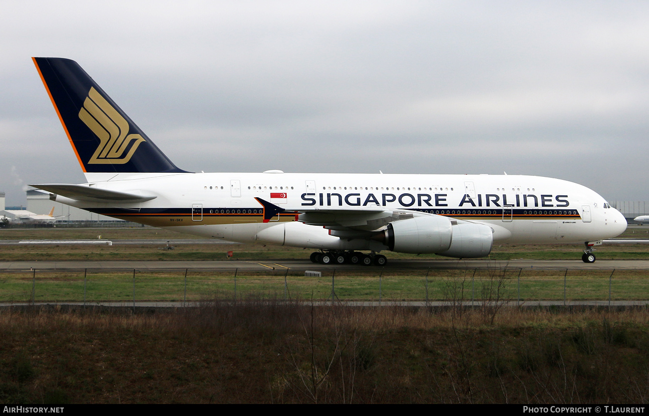 Aircraft Photo of 9V-SKV | Airbus A380-841 | Singapore Airlines | AirHistory.net #760759