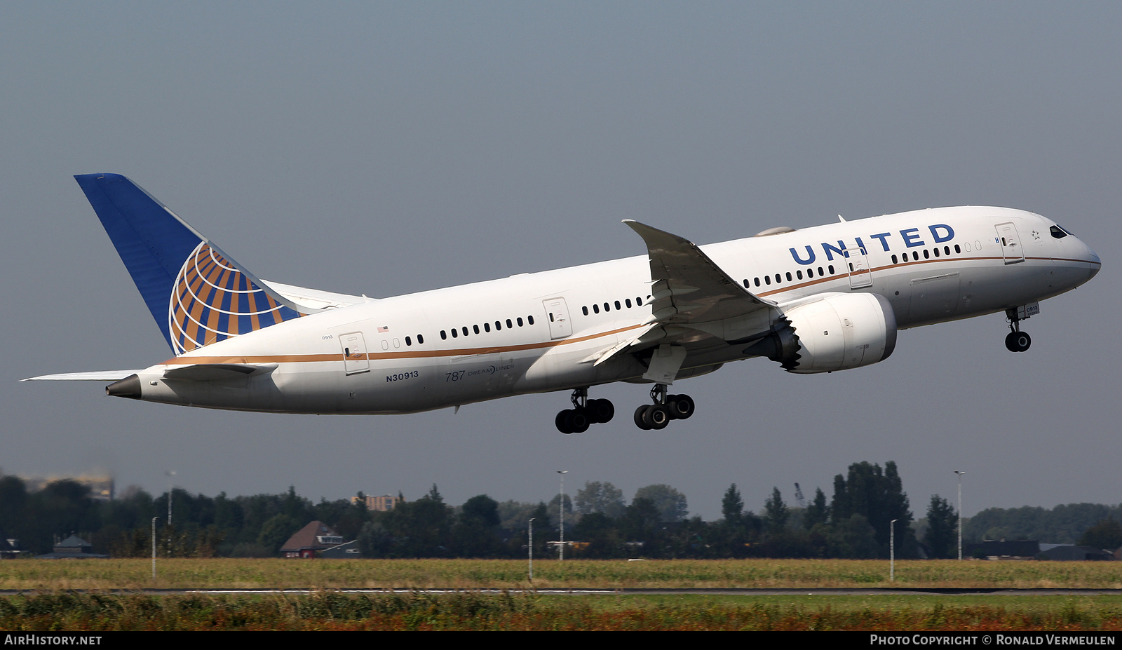 Aircraft Photo of N30913 | Boeing 787-8 Dreamliner | United Airlines | AirHistory.net #760763