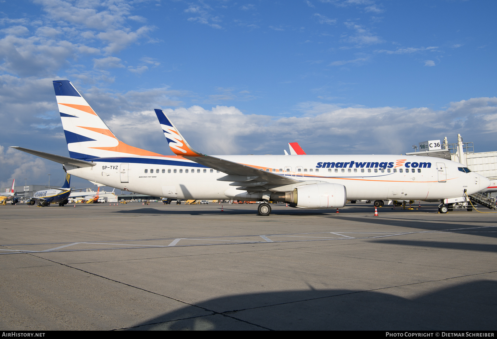Aircraft Photo of SP-TVZ | Boeing 737-8BK | Smartwings | AirHistory.net #760781