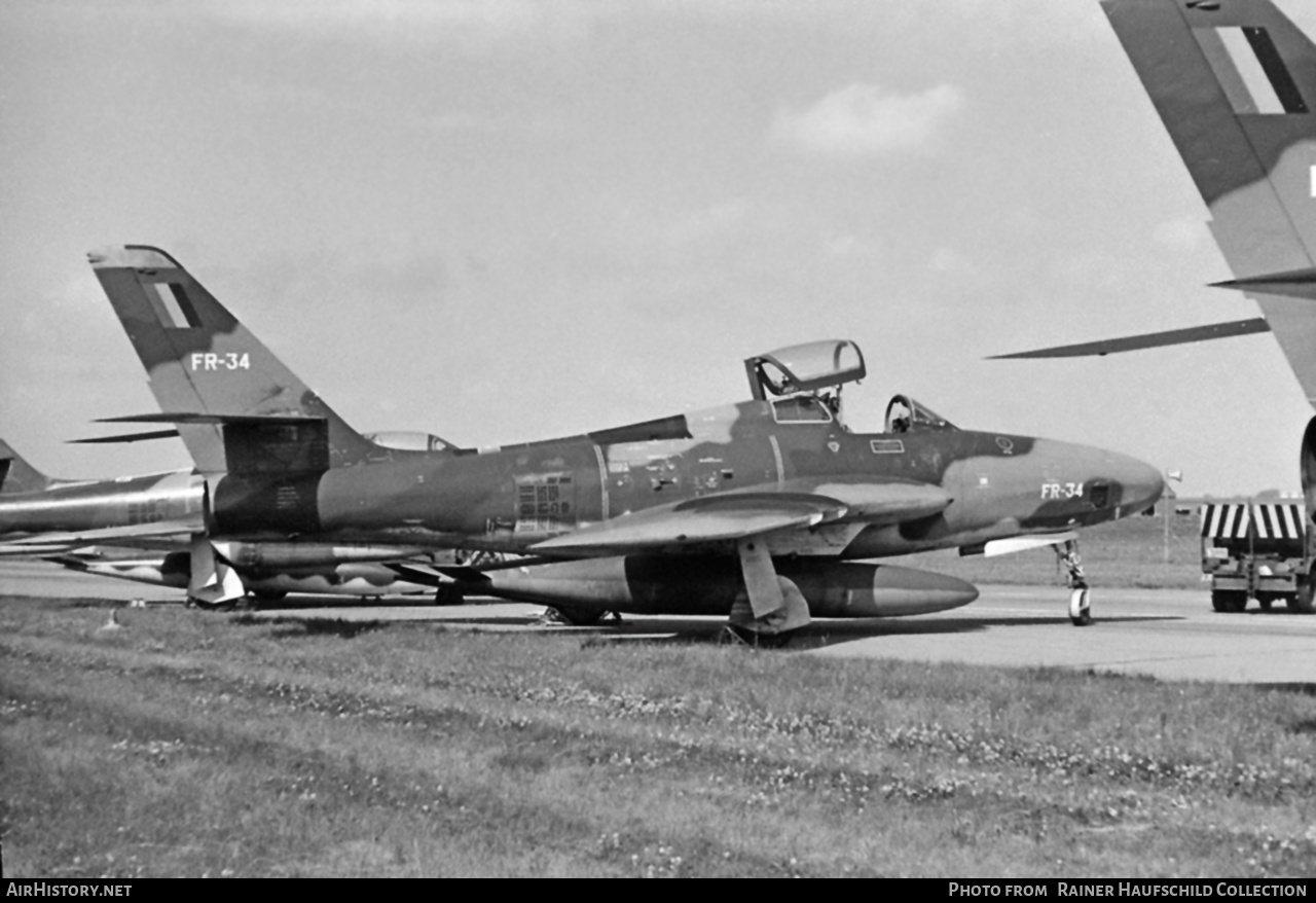 Aircraft Photo of FR-34 | Republic RF-84F Thunderflash | Belgium - Air Force | AirHistory.net #760875
