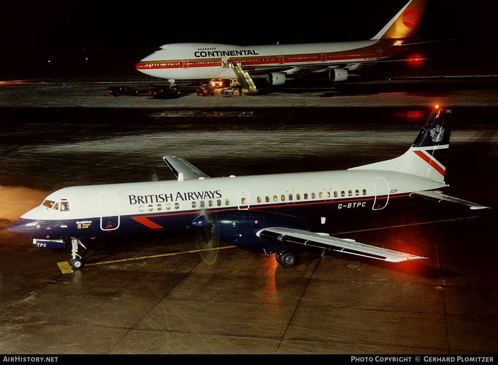 Aircraft Photo of G-BTPC | British Aerospace ATP | British Airways | AirHistory.net #760904