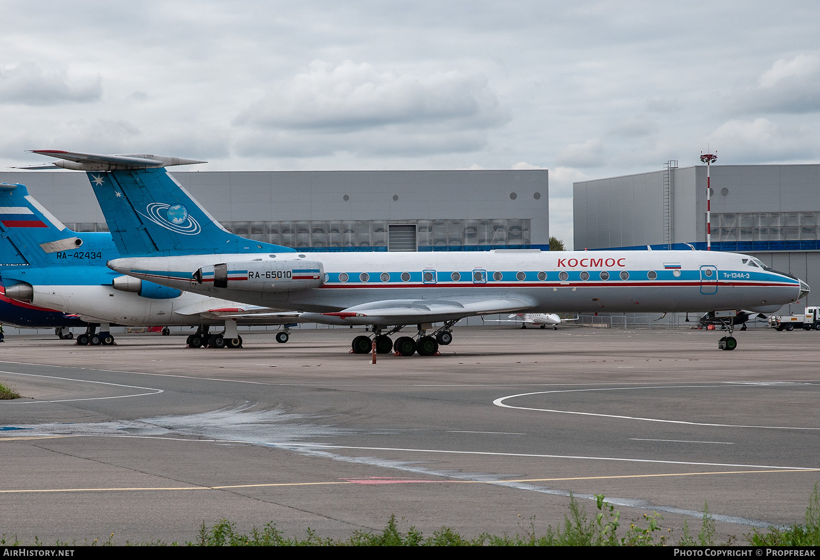 Aircraft Photo of RA-65010 | Tupolev Tu-134A | Kosmos Airlines | AirHistory.net #760964