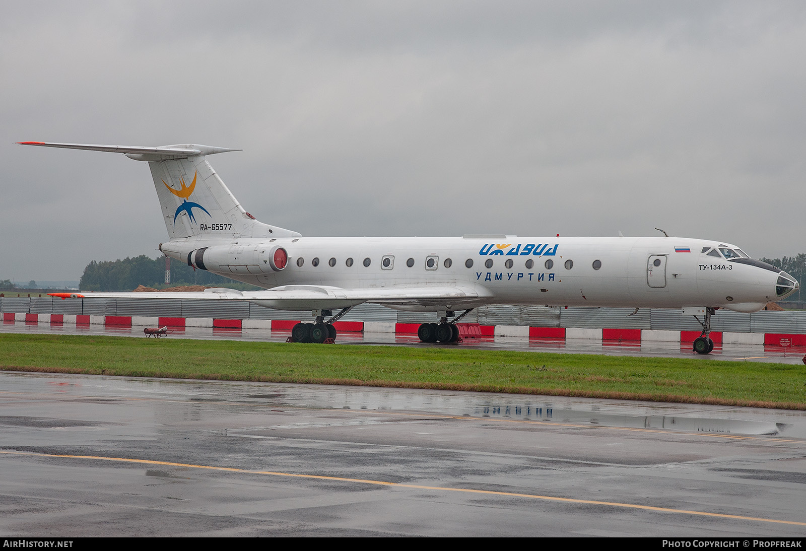 Aircraft Photo of RA-65577 | Tupolev Tu-134A-3 | Izhavia - Udmurtiya | AirHistory.net #761005