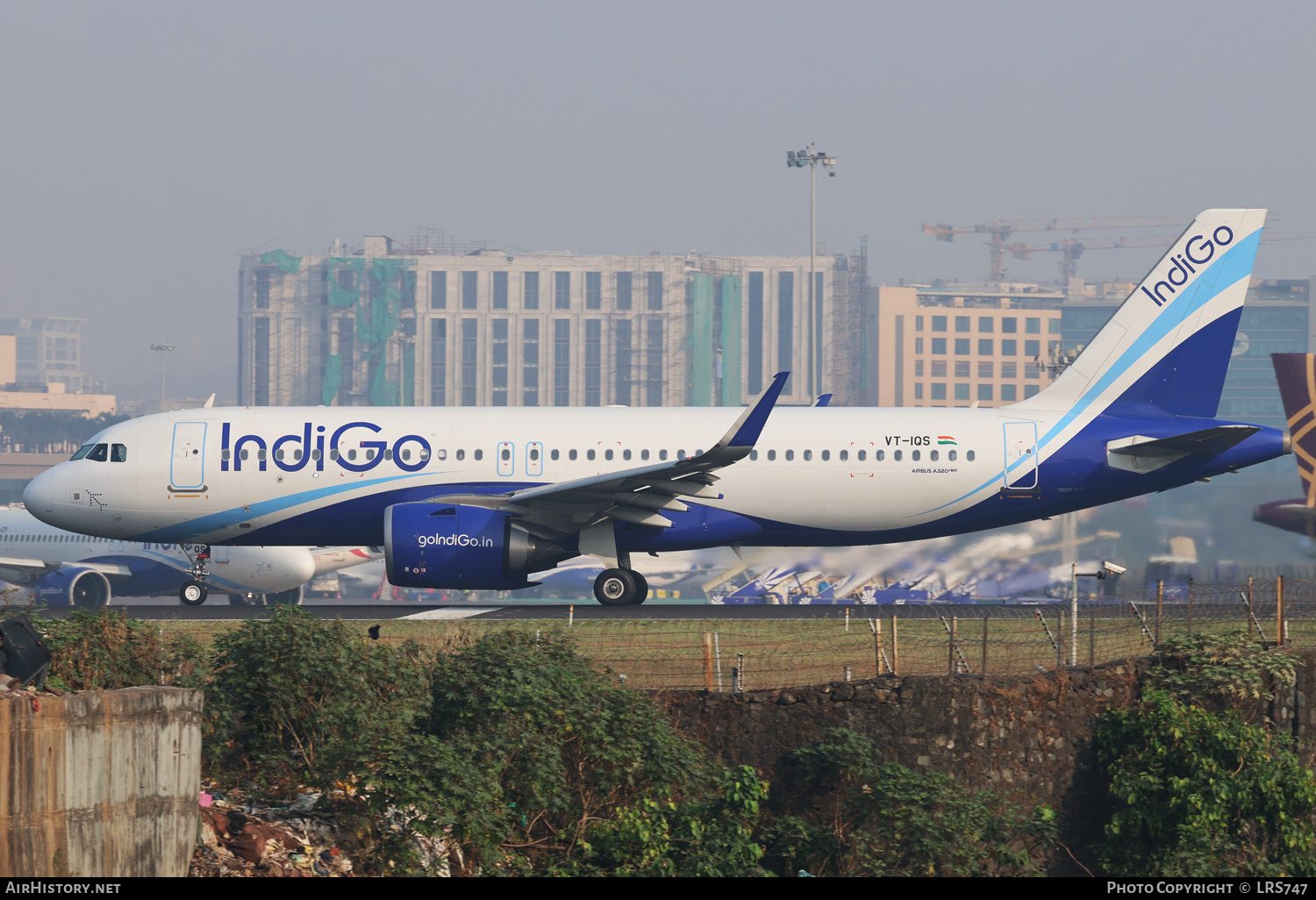 Aircraft Photo of VT-IQS | Airbus A320-251N | IndiGo | AirHistory.net #761067