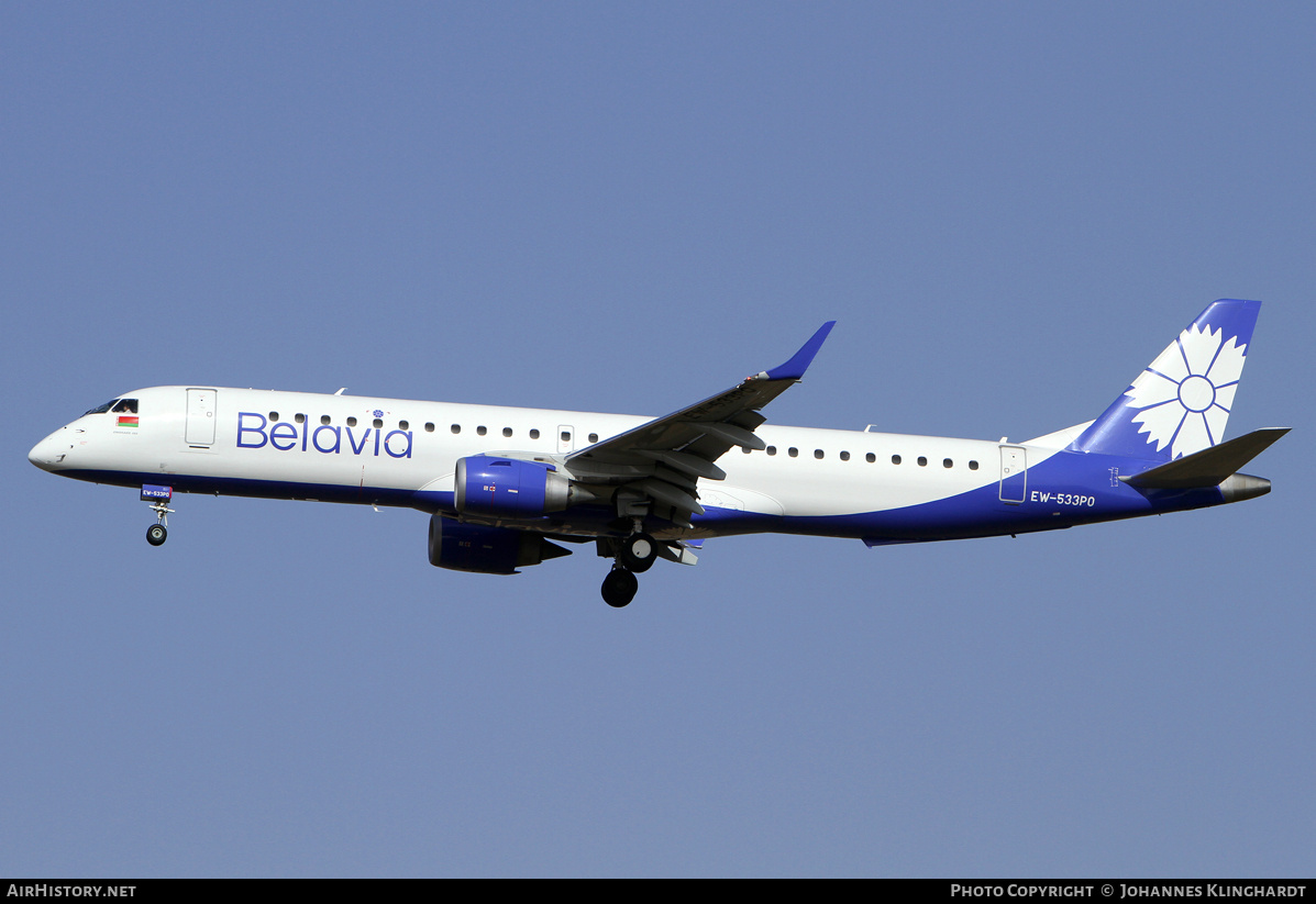 Aircraft Photo of EW-533PO | Embraer 195LR (ERJ-190-200LR) | Belavia | AirHistory.net #761075