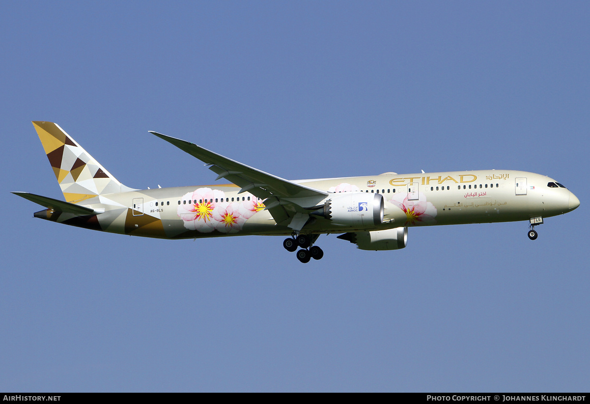 Aircraft Photo of A6-BLS | Boeing 787-9 Dreamliner | Etihad Airways | AirHistory.net #761078