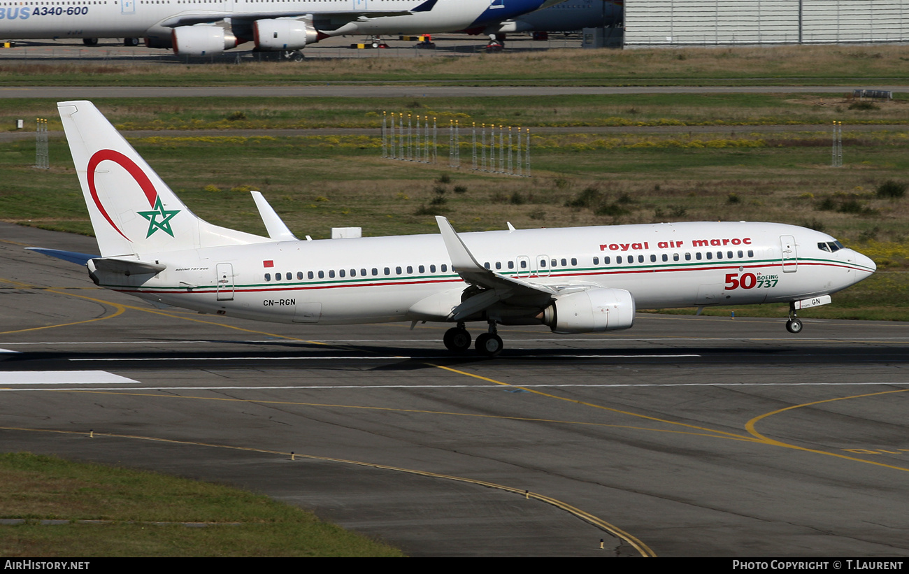 Aircraft Photo of CN-RGN | Boeing 737-8B6 | Royal Air Maroc - RAM | AirHistory.net #761142