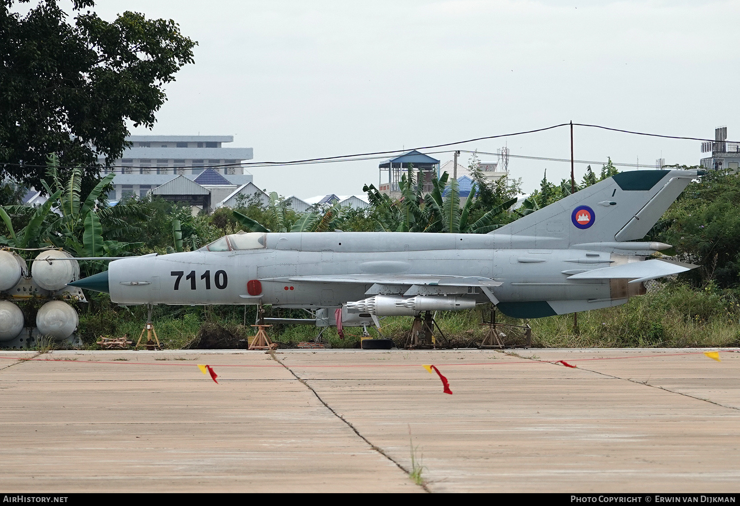 Aircraft Photo of 7110 | Mikoyan-Gurevich MiG-21bis | Cambodia - Air Force | AirHistory.net #761160