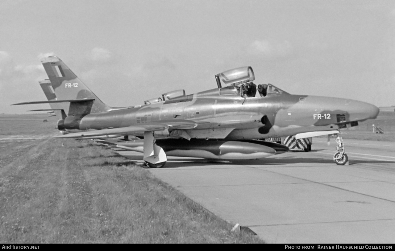 Aircraft Photo of FR-12 / 52-7238 | Republic RF-84F Thunderflash | Belgium - Air Force | AirHistory.net #761166