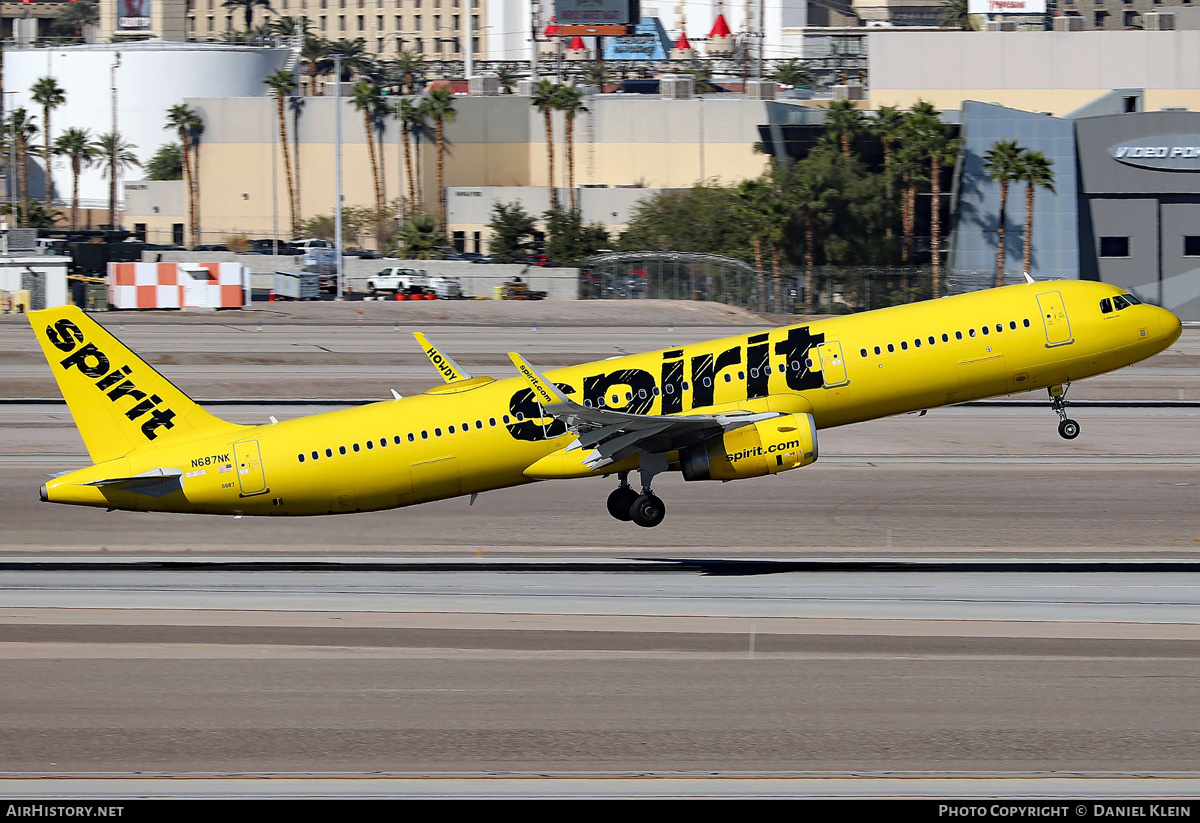 Aircraft Photo of N687NK | Airbus A321-231 | Spirit Airlines | AirHistory.net #761169