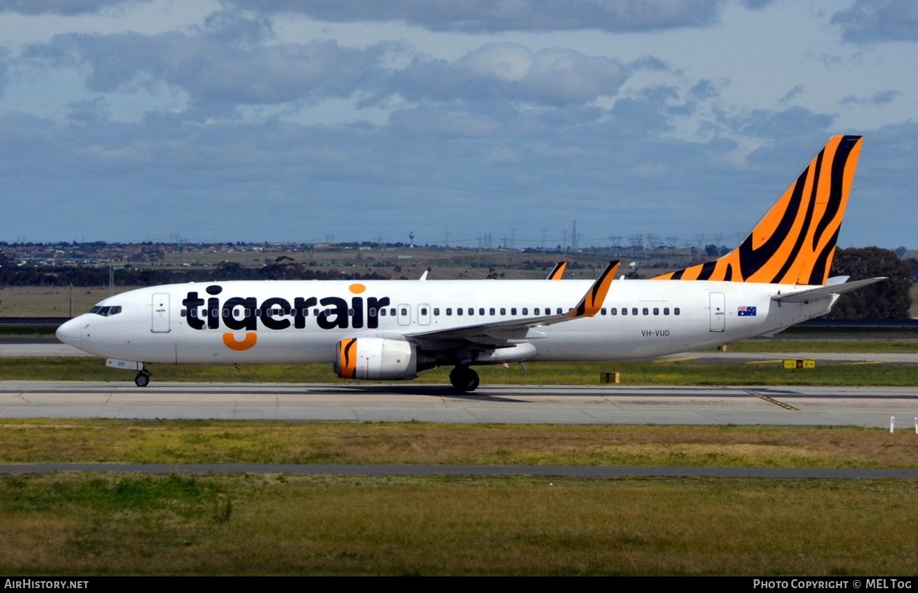 Aircraft Photo of VH-VUD | Boeing 737-8FE | Tigerair | AirHistory.net #761245