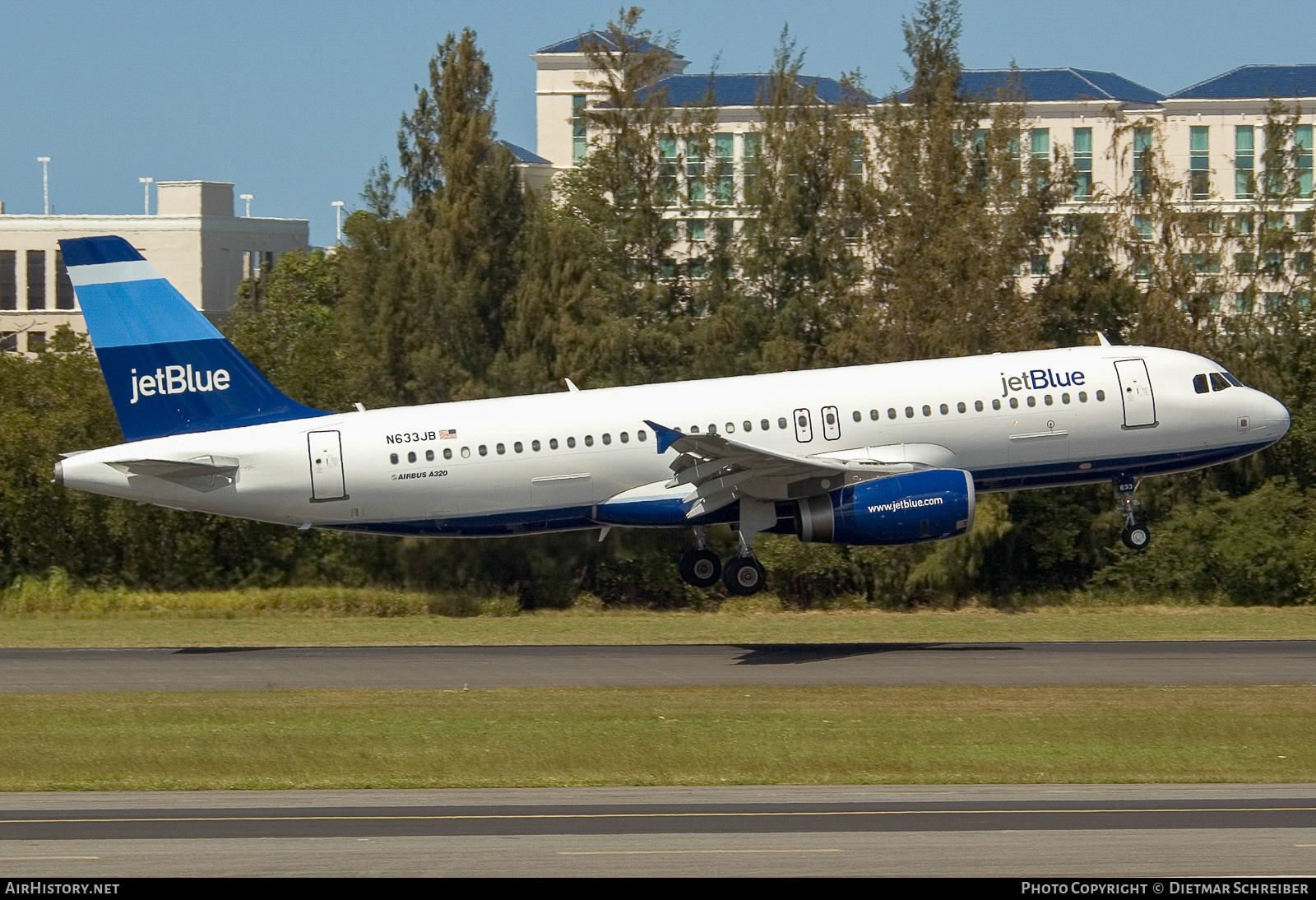 Aircraft Photo of N633JB | Airbus A320-232 | JetBlue Airways | AirHistory.net #761255