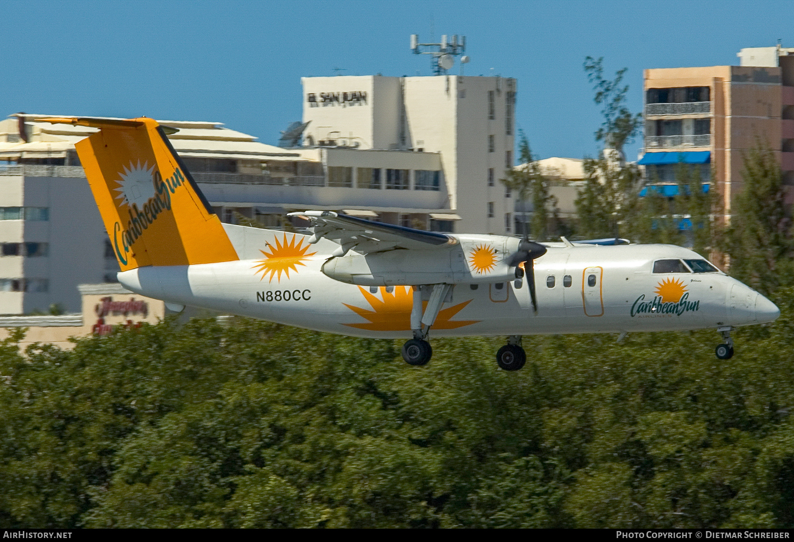Aircraft Photo of N880CC | De Havilland Canada DHC-8-106 Dash 8 | Caribbean Sun Airlines | AirHistory.net #761261