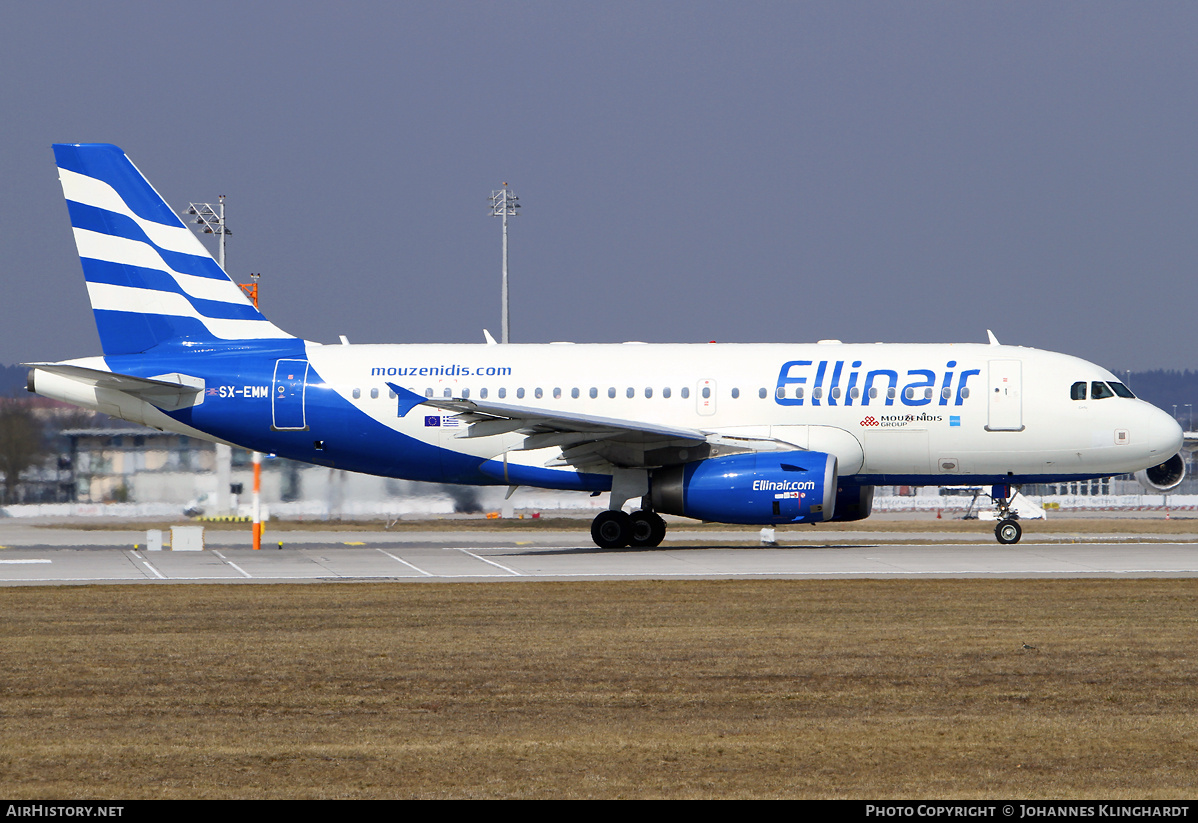 Aircraft Photo of SX-EMM | Airbus A319-132 | Ellinair | AirHistory.net #761277