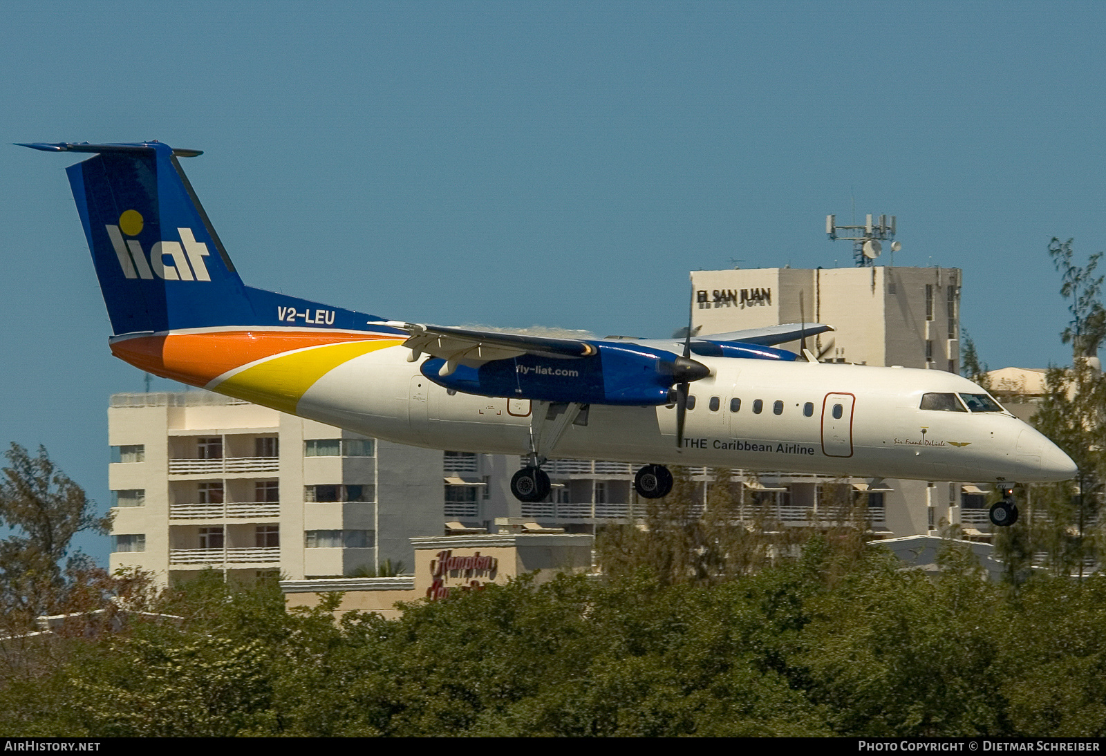 Aircraft Photo of V2-LEU | De Havilland Canada DHC-8-311 Dash 8 | LIAT - Leeward Islands Air Transport | AirHistory.net #761300