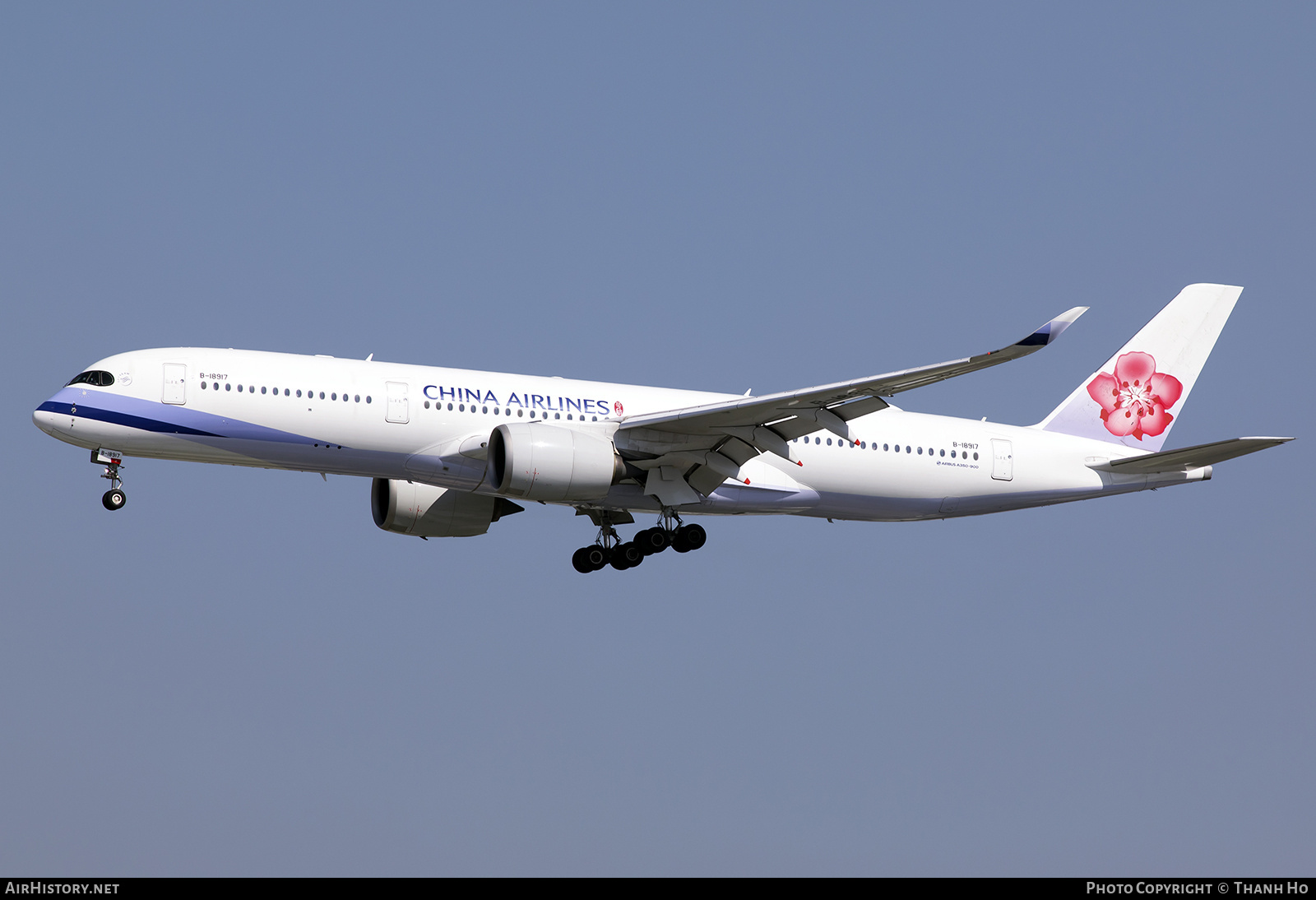 Aircraft Photo of B-18917 | Airbus A350-941 | China Airlines | AirHistory.net #761316
