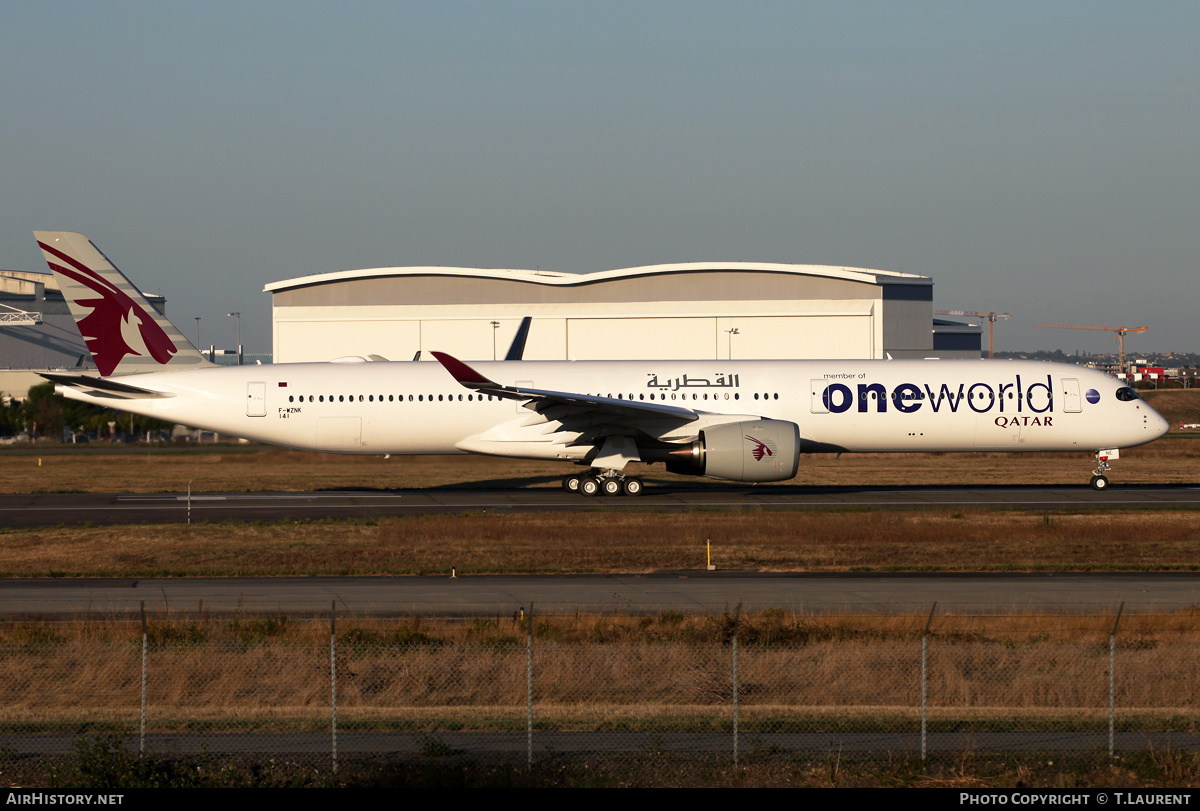 Aircraft Photo of F-WZNK | Airbus A350-1041 | Qatar Airways | AirHistory.net #761338