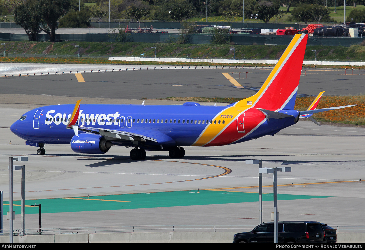 Aircraft Photo of N8627B | Boeing 737-8H4 | Southwest Airlines | AirHistory.net #761418