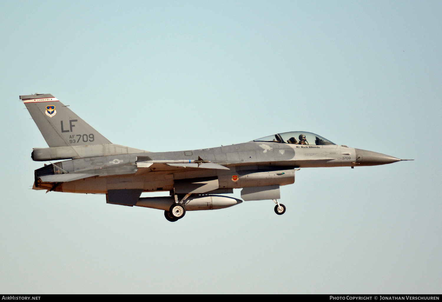 Aircraft Photo of 93-0709 / AF93-709 | General Dynamics F-16A Fighting Falcon | USA - Air Force | AirHistory.net #761470