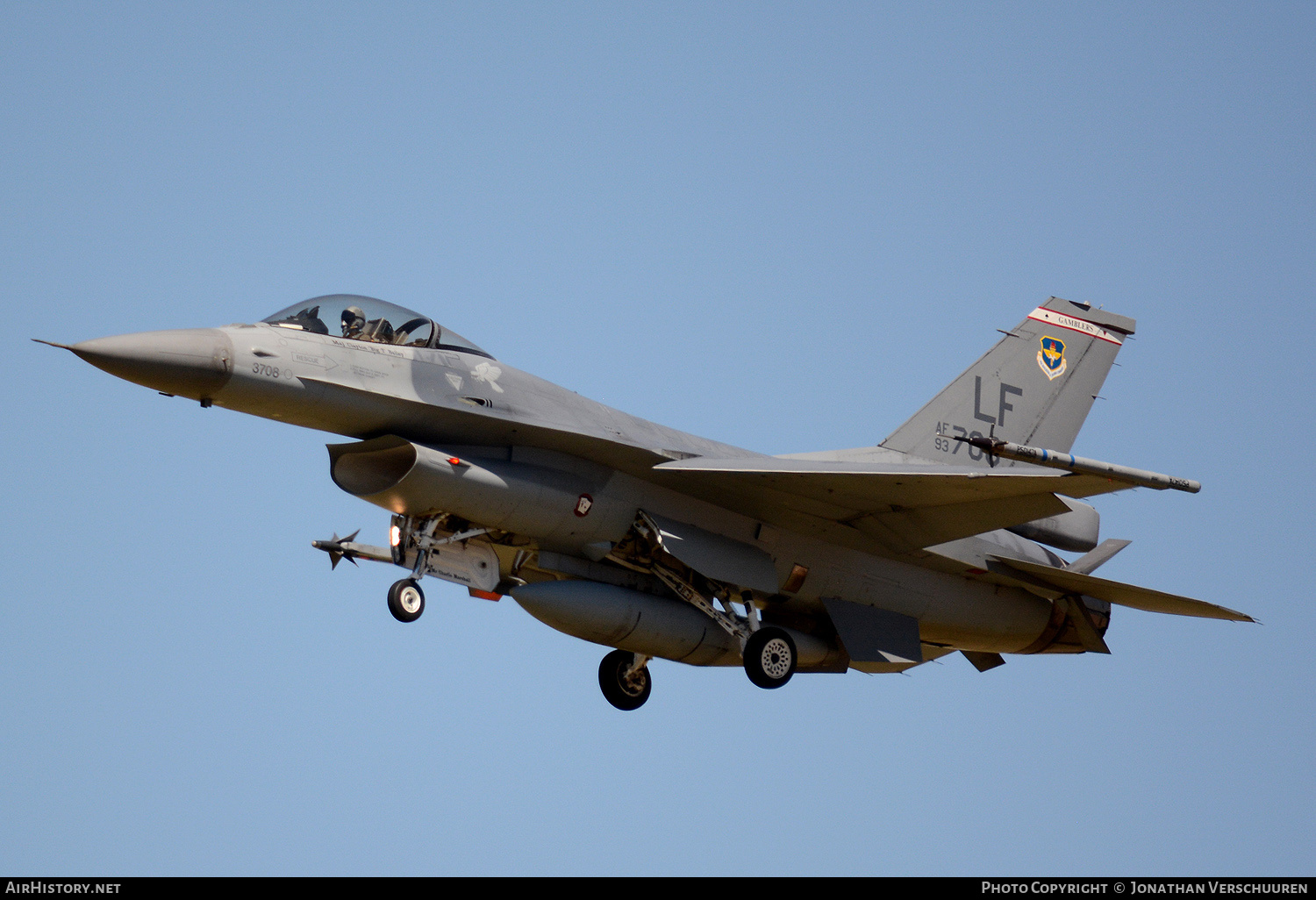 Aircraft Photo of 93-0708 / AF93-708 | General Dynamics F-16A Fighting Falcon | USA - Air Force | AirHistory.net #761474