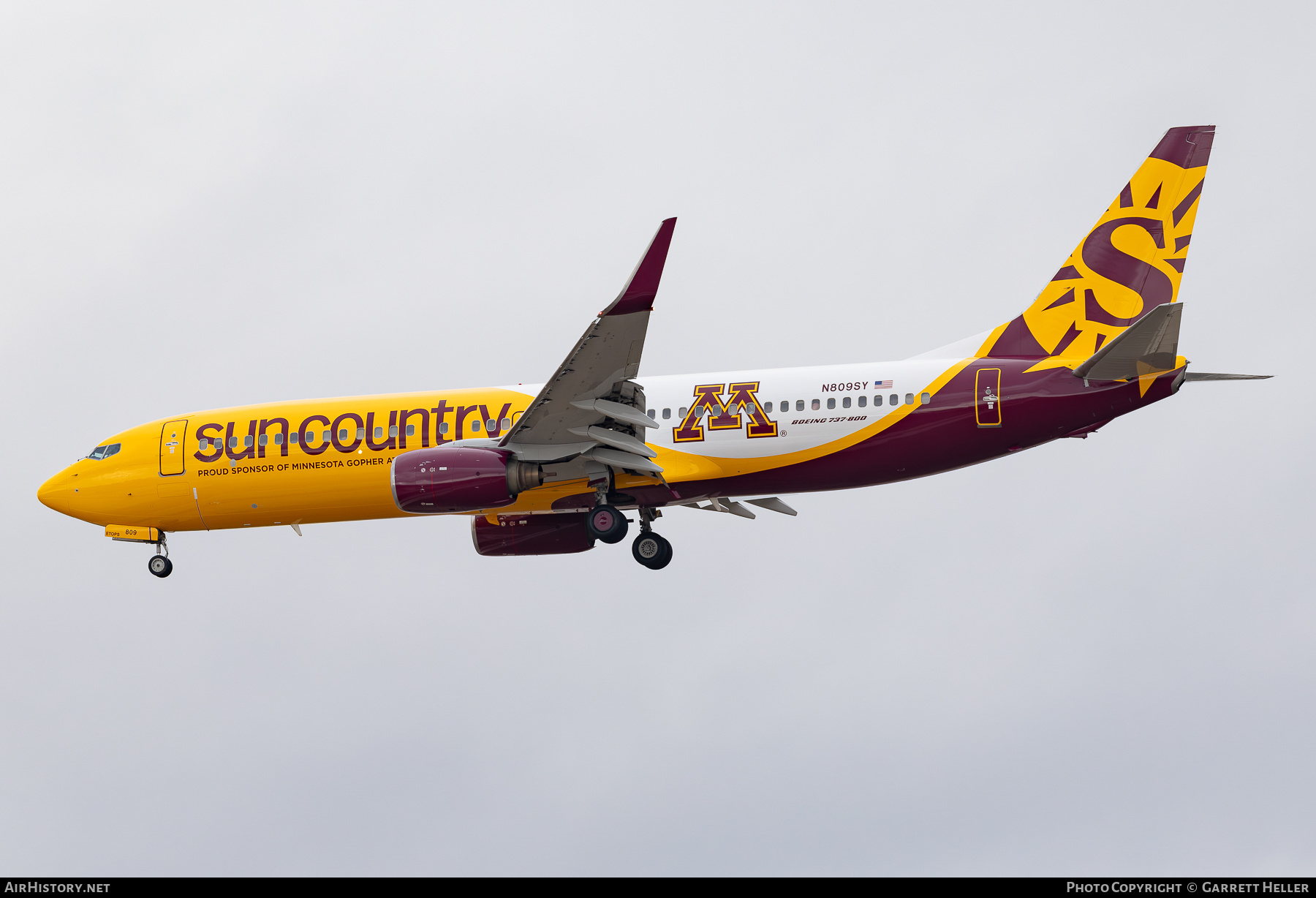 Aircraft Photo of N809SY | Boeing 737-8Q8 | Sun Country Airlines | AirHistory.net #761483