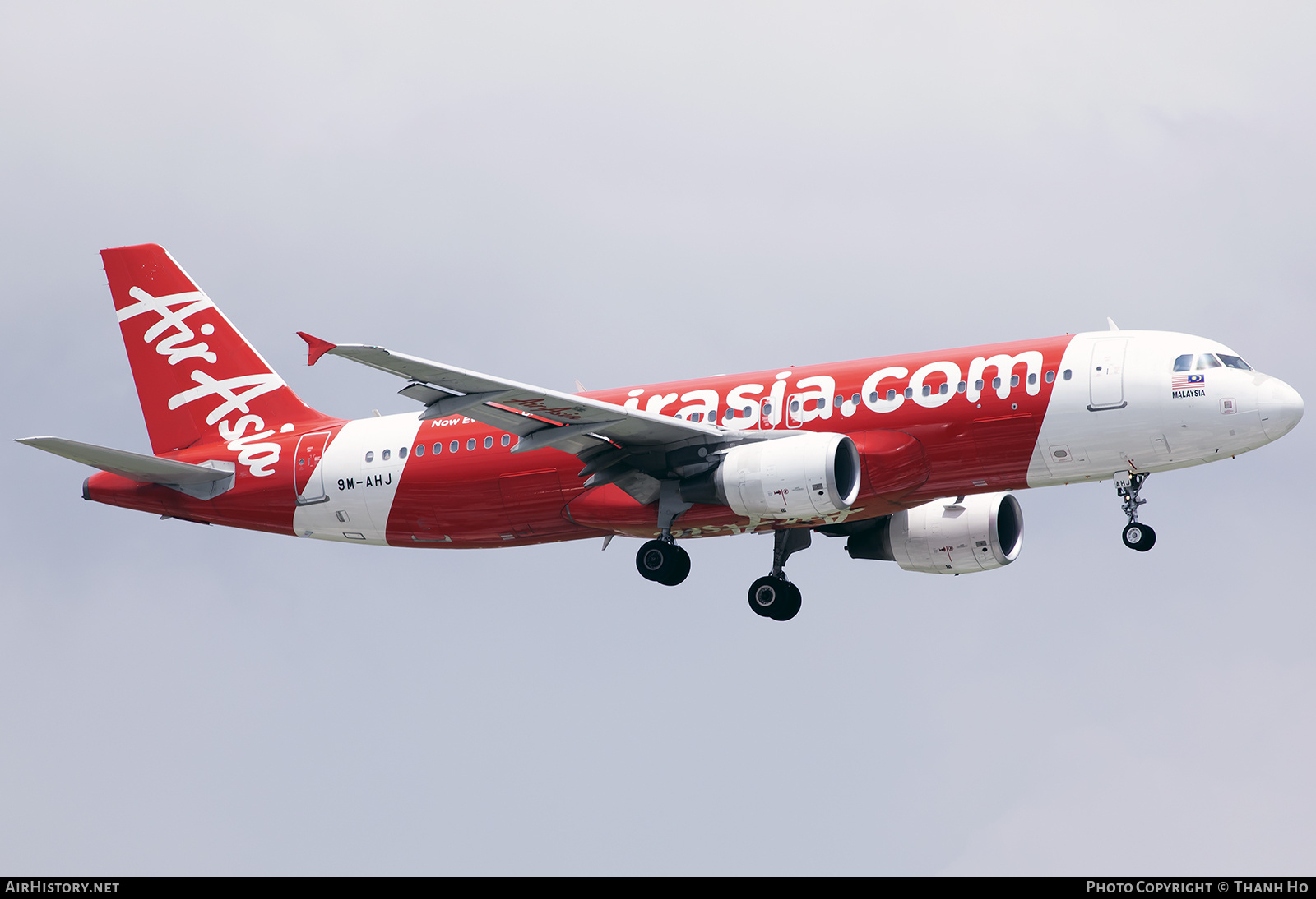 Aircraft Photo of 9M-AHJ | Airbus A320-216 | AirAsia | AirHistory.net #761552